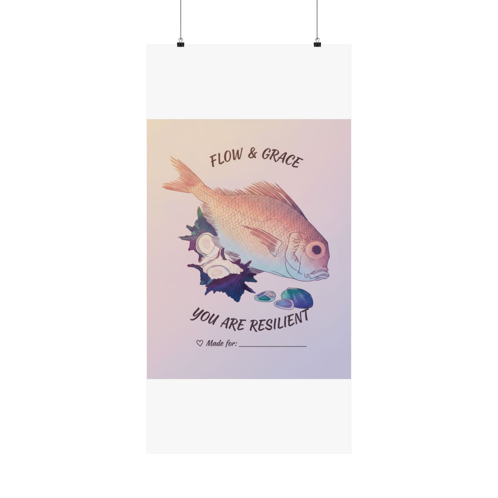 Affirmation — Tai Fish And Top-Shells — Matte Poster