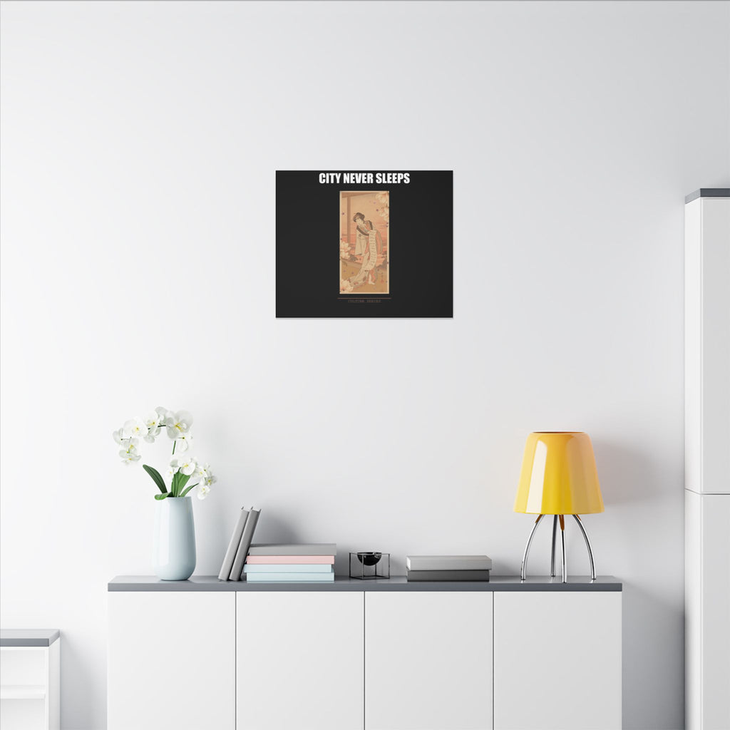 STREET CERTIFIED | The Second Yamashito Kinsaku As A Courtesan Standing In A Room — Matte Canvas