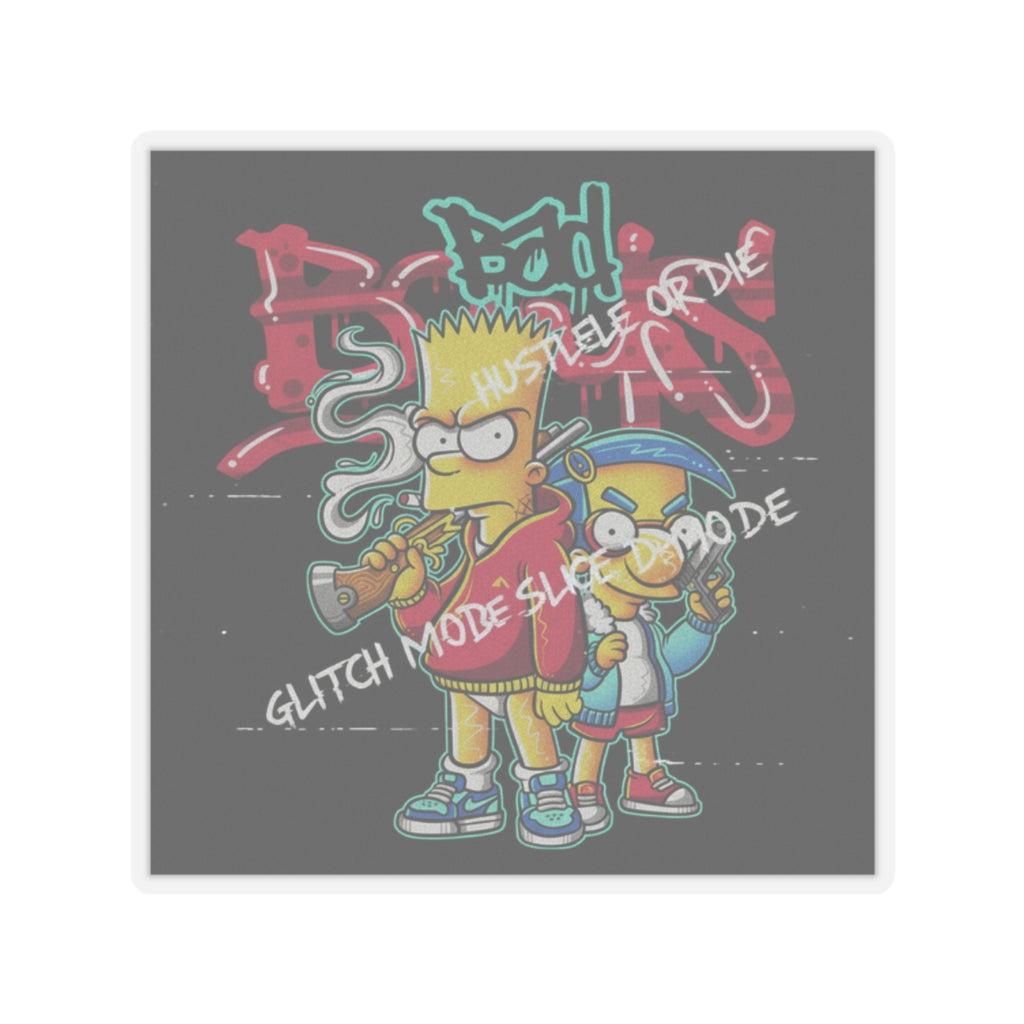 Glitch Culture — Person — Kiss-Cut Sticker