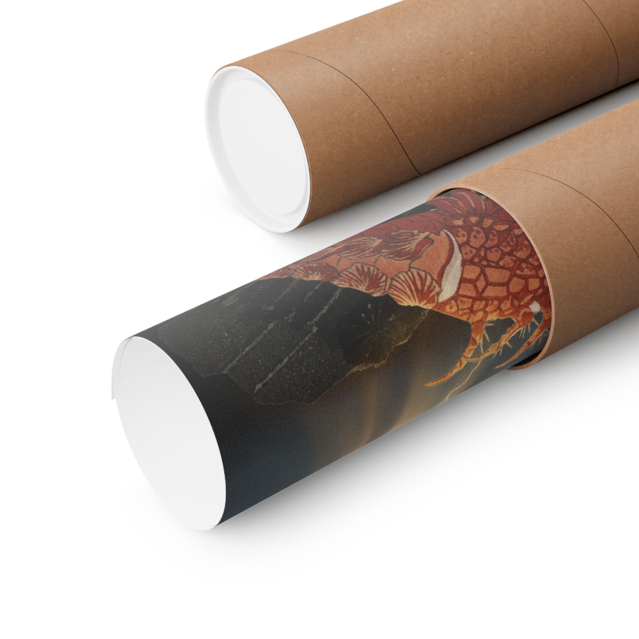 Dramatic Storm — Lobster On A Piece Of Charcoal — Matte Poster