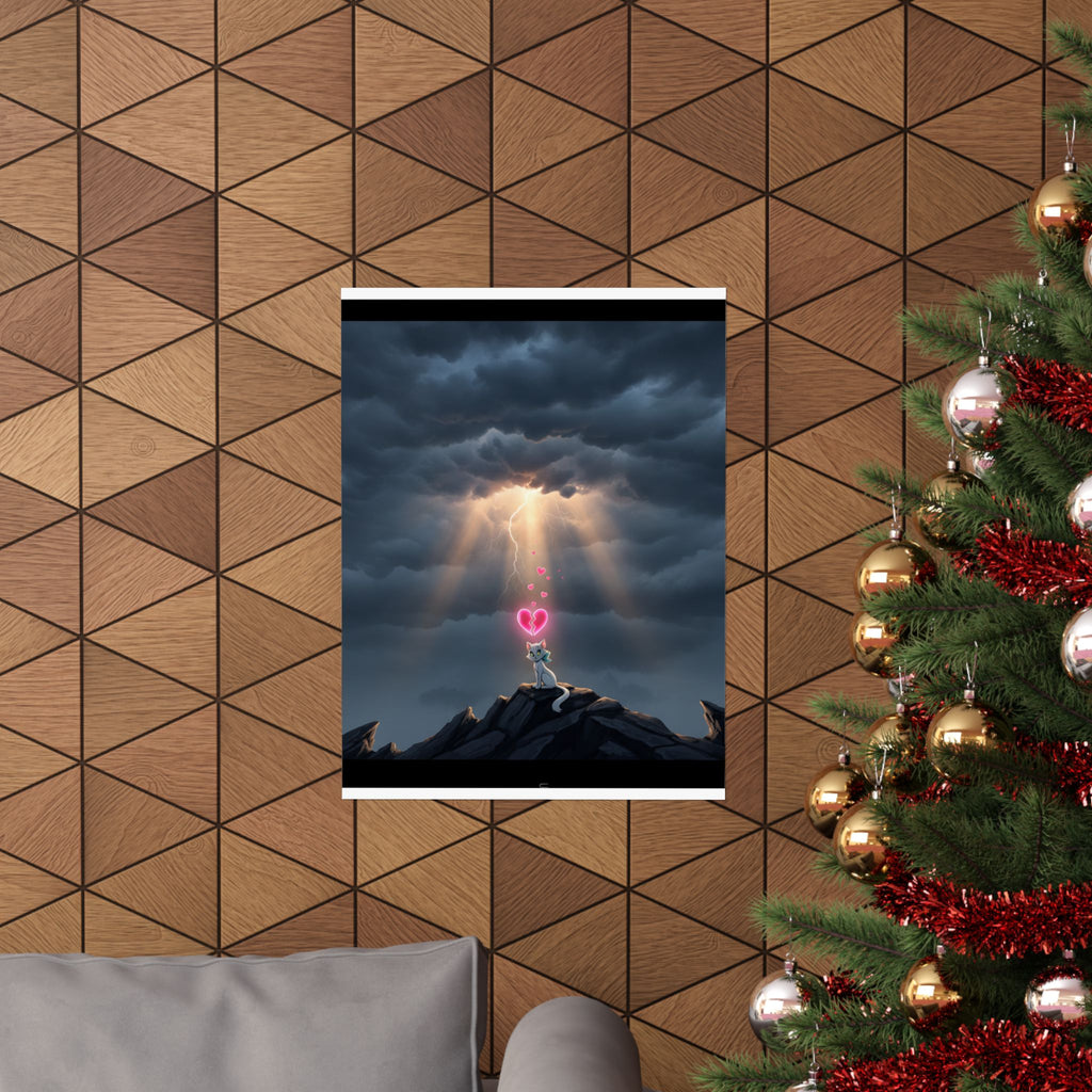 Dramatic Storm — Cat — Matte Poster