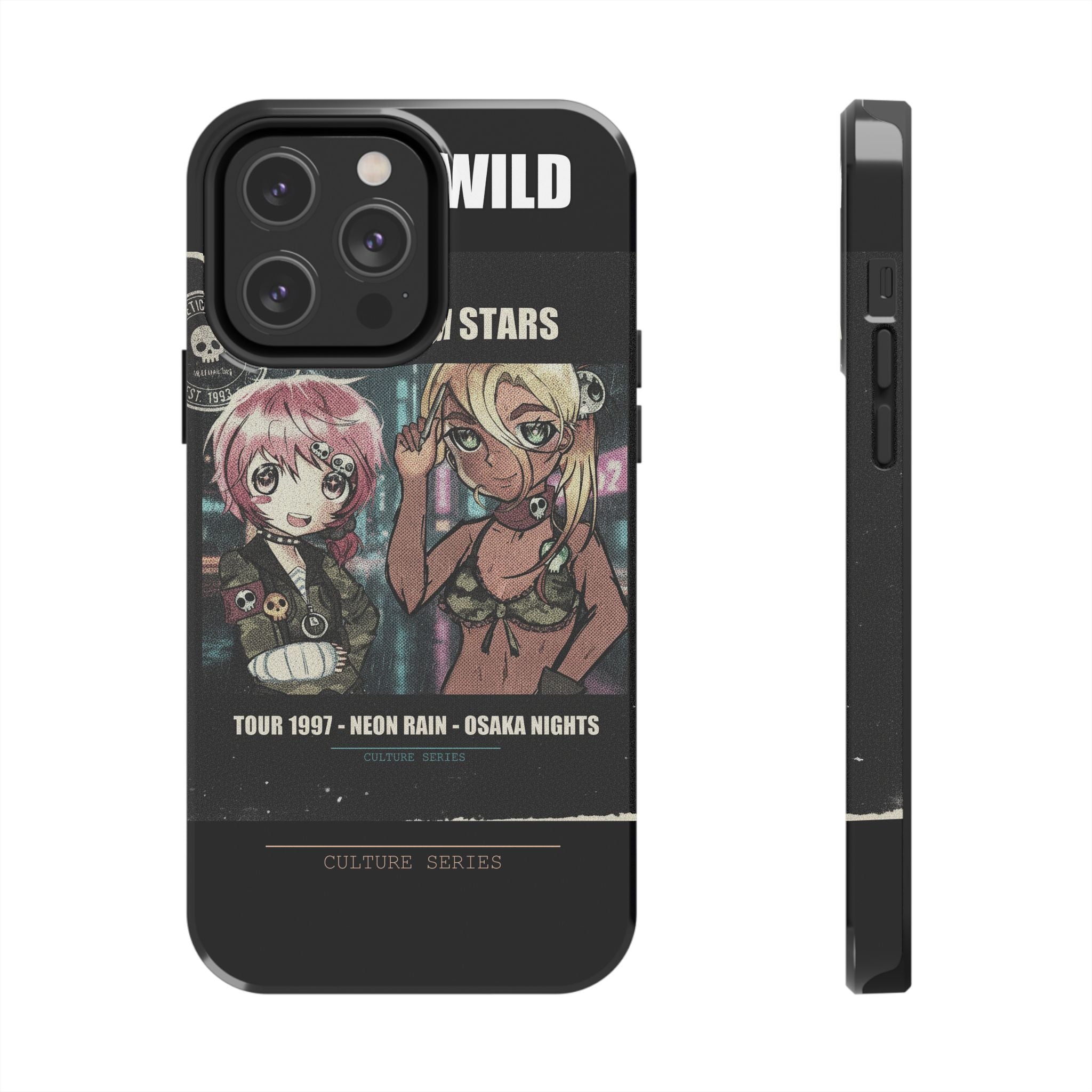 Neon Rain Osaka Nights Anime Tour Poster Phone Case