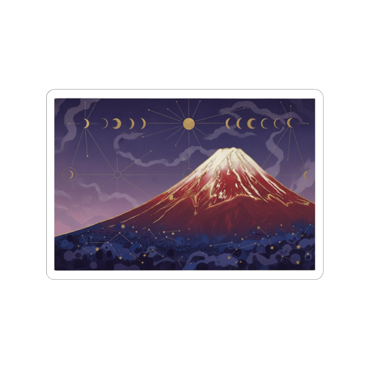 Celestial kiss-cut sticker — product view 2