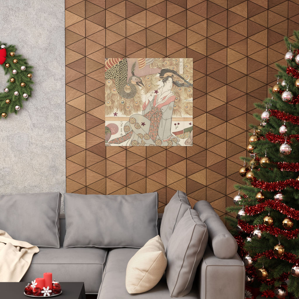 Botanical — Interior Of The House Called Ōgiya — Matte Poster