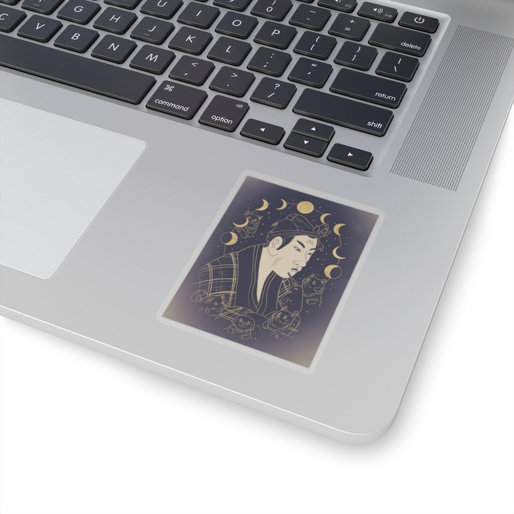 Celestial — The Actor Matsumoto Koshiro As Banzuin Chobei — Kiss-Cut Sticker