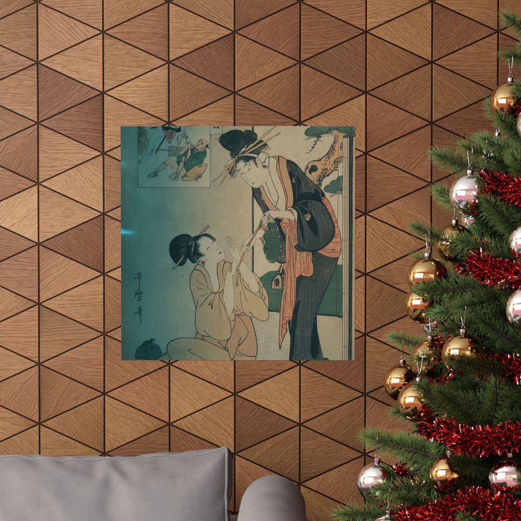 Cinematic — A Woman Snatching A Bag Of Sweetmeats From Her Mother — Matte Poster