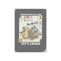 Streetwear Collage — Two Young Women Seated By A Kotatsu Playing Cat'S Cradle — Kiss-Cut Sticker