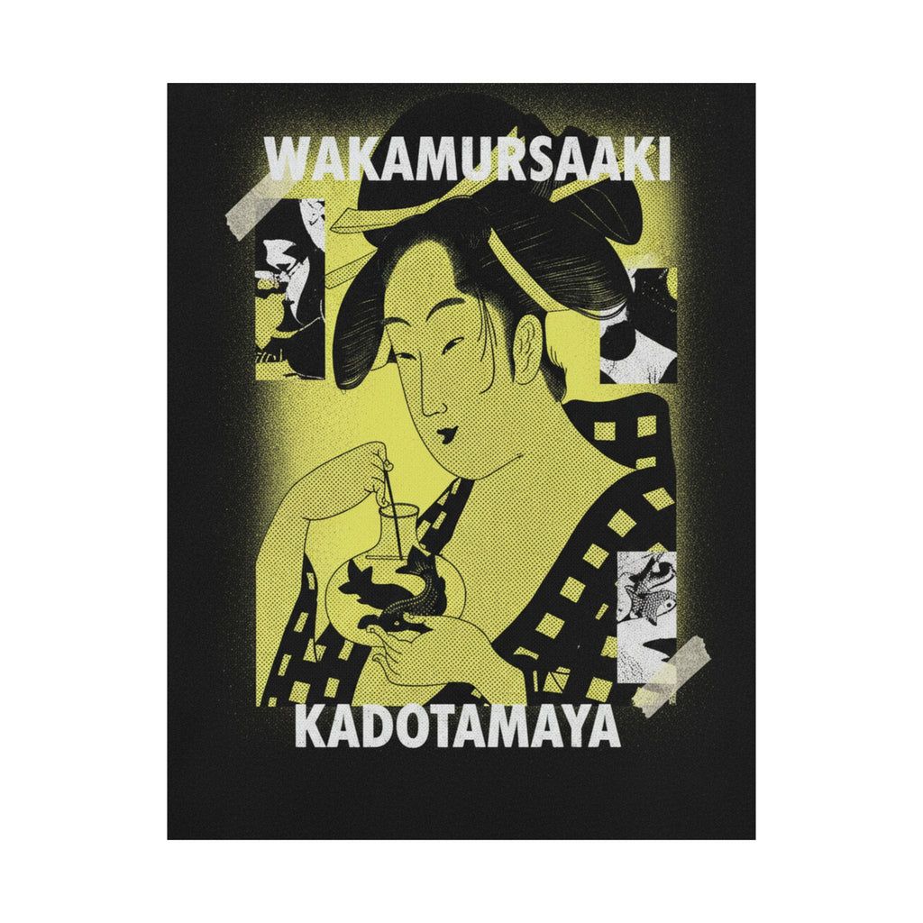 Streetwear Collage — Wakamurasaki Of The Kadotamaya — Matte Poster