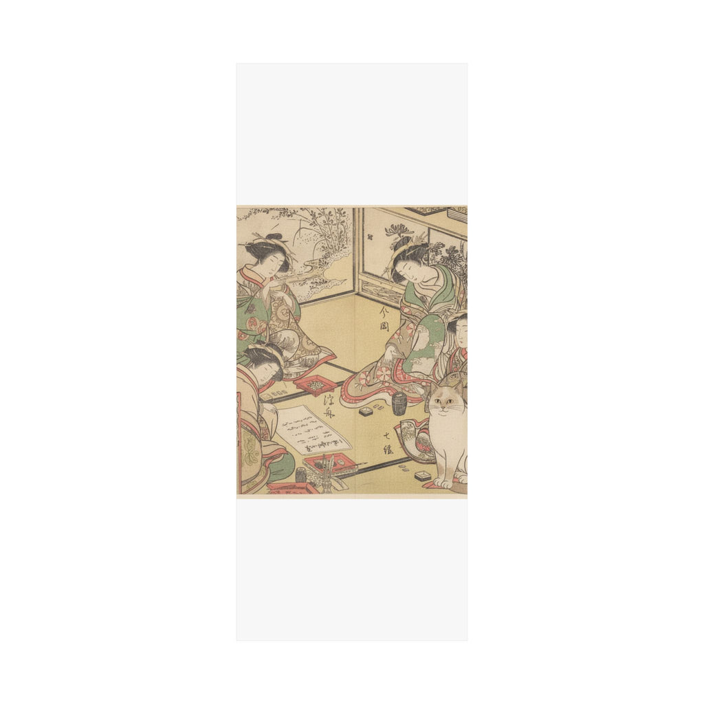 Botanical — Four Oiran Of The House Called Kadokana-Ya Playing The Game Of Ko-Awase (Incense — Matte Poster