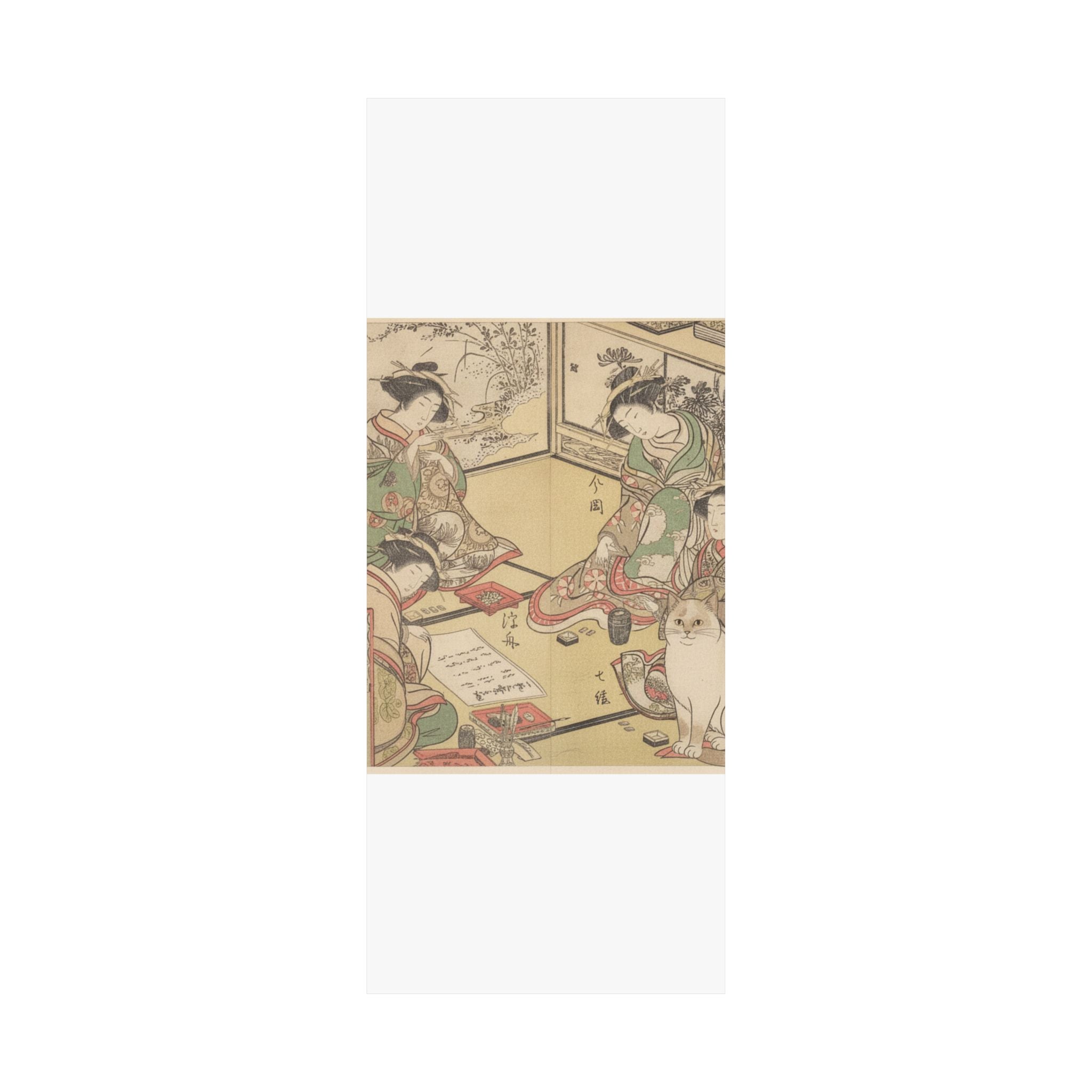 Botanical — Four Oiran Of The House Called Kadokana-Ya Playing The Game Of Ko-Awase (Incense — Matte Poster