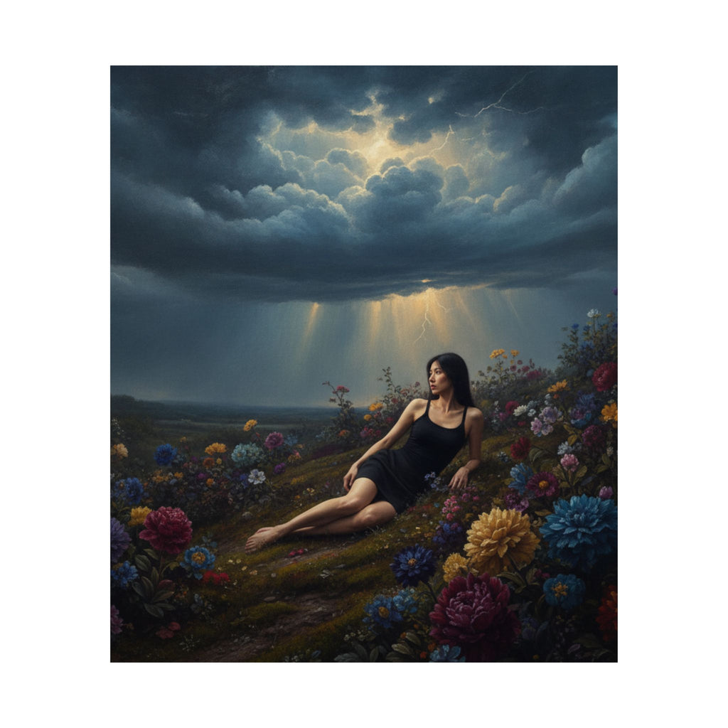 Dramatic Storm — Person — Matte Poster