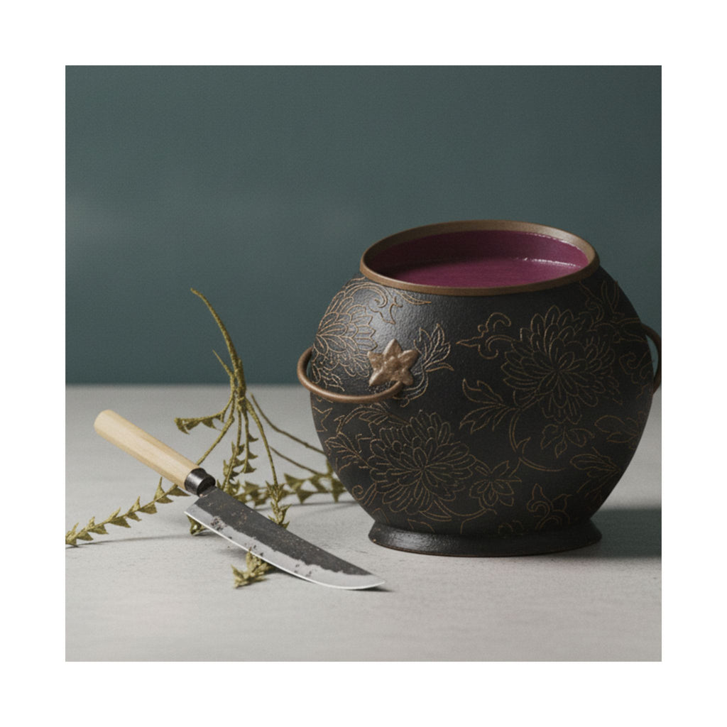 Product Marketing — Vase And Kitchen Knife — Matte Poster