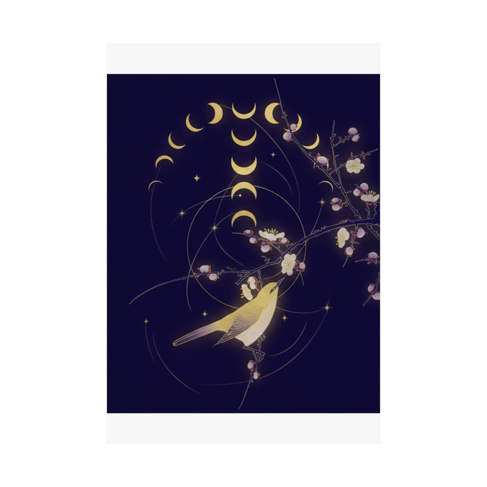 Celestial — New Moon; Nightingale On A Plum Branch — Matte Poster