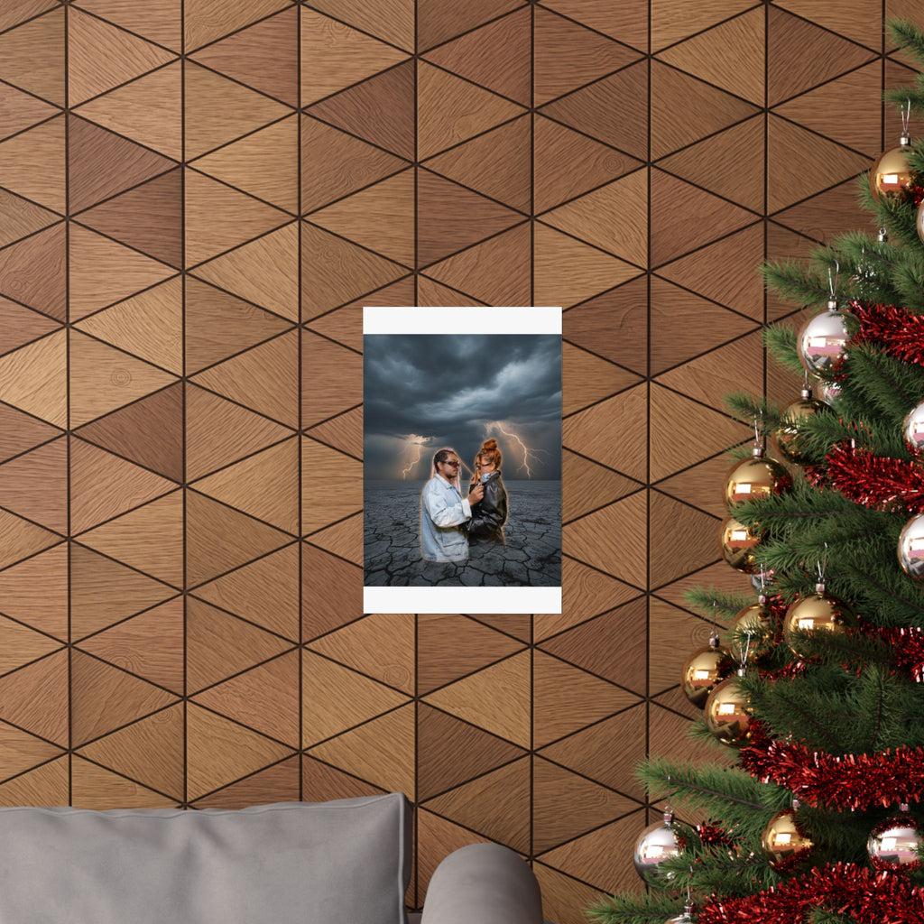Dramatic Storm — Person — Matte Poster