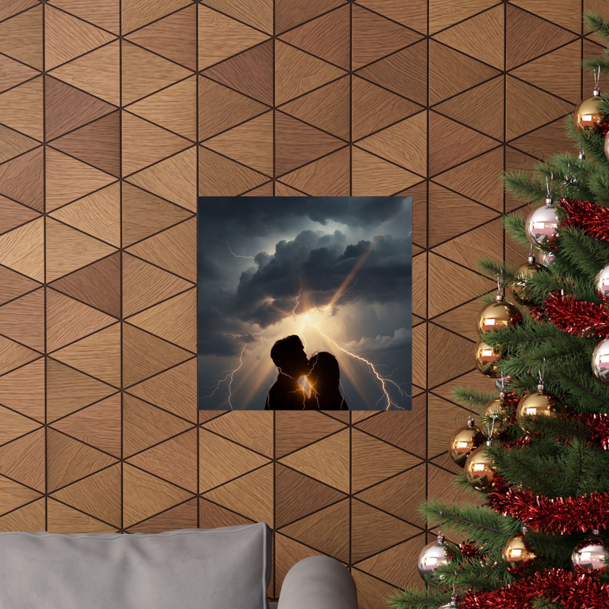 Dramatic Storm — Person — Matte Poster