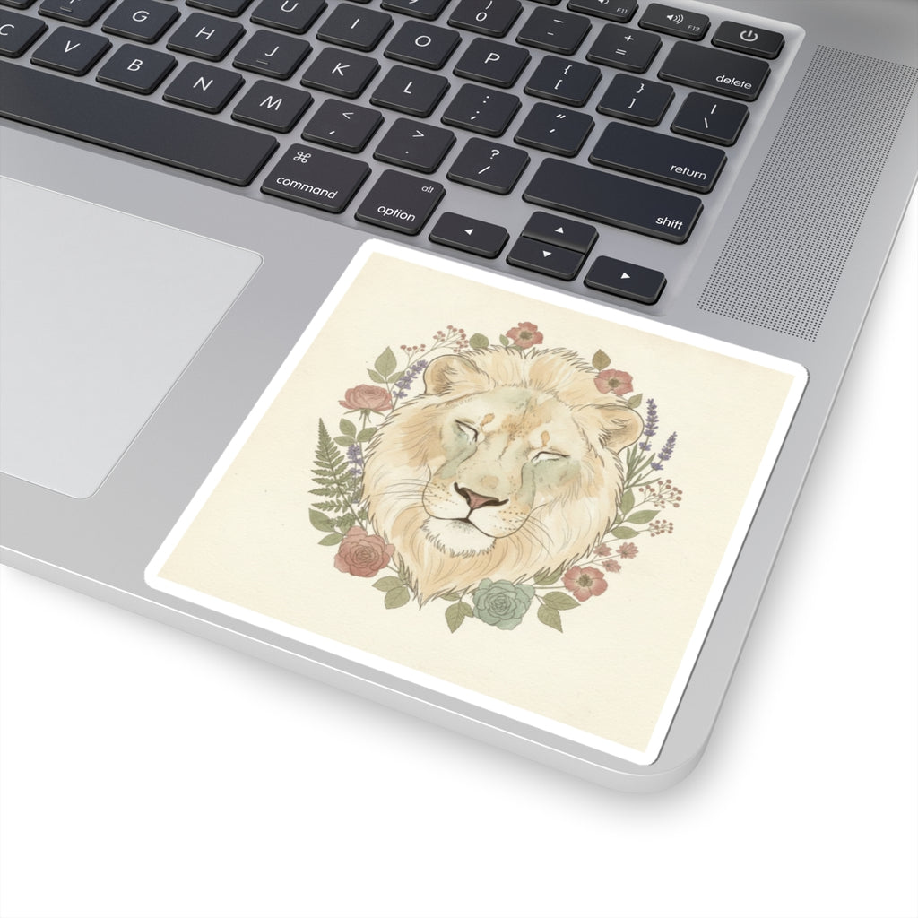 Botanical — Lion — Kiss-Cut Sticker
