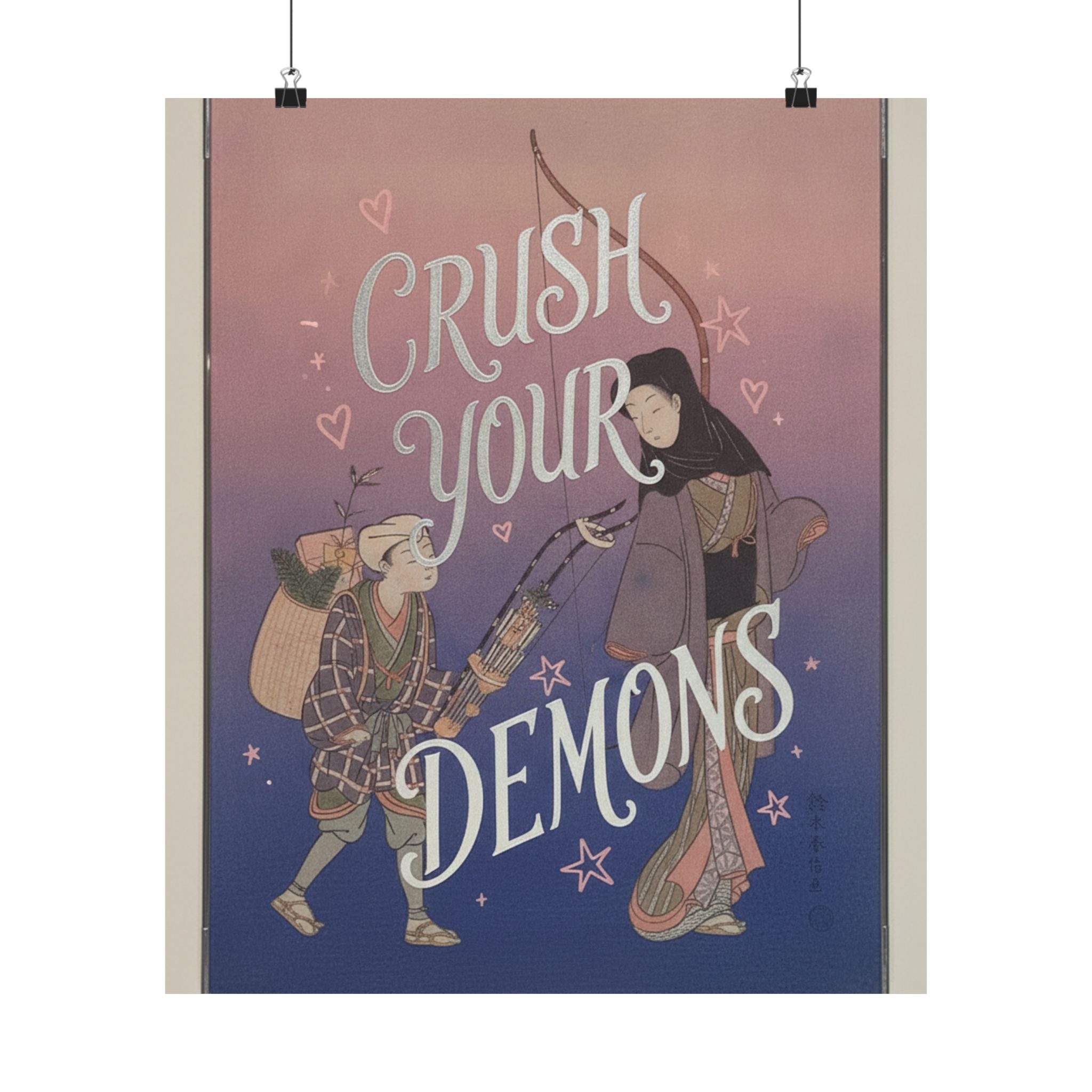 Affirmation — Demon-Crushing Bow — Matte Poster
