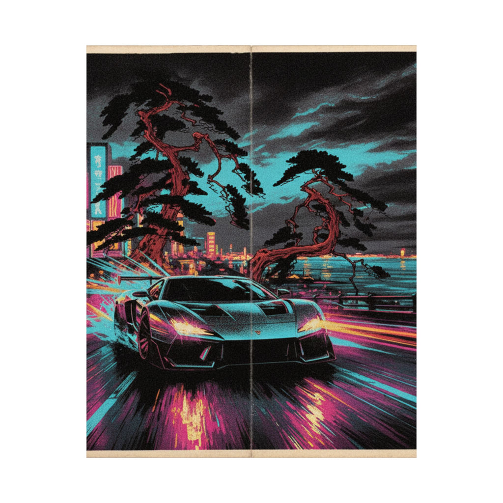 Fast Furious — Shinagawa Hakkei Zaka — Matte Poster