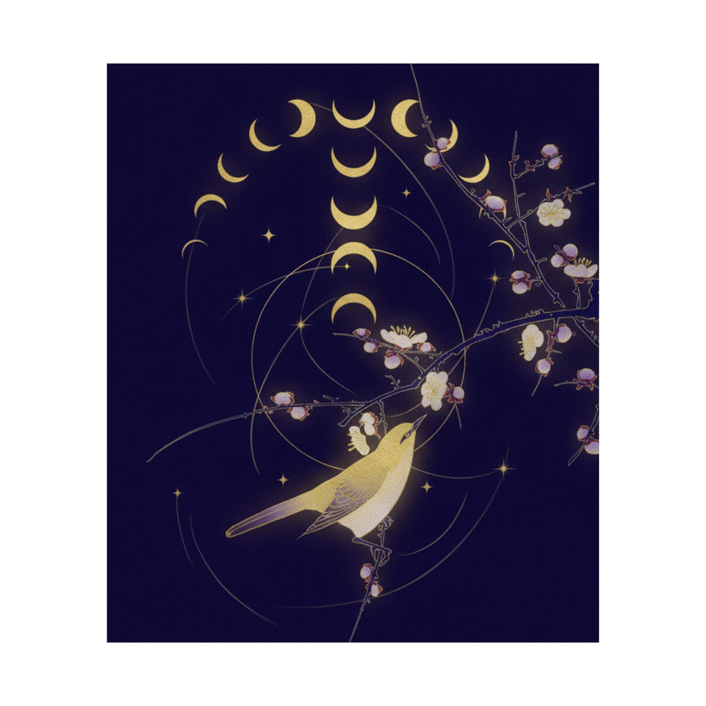 Celestial — New Moon; Nightingale On A Plum Branch — Matte Poster