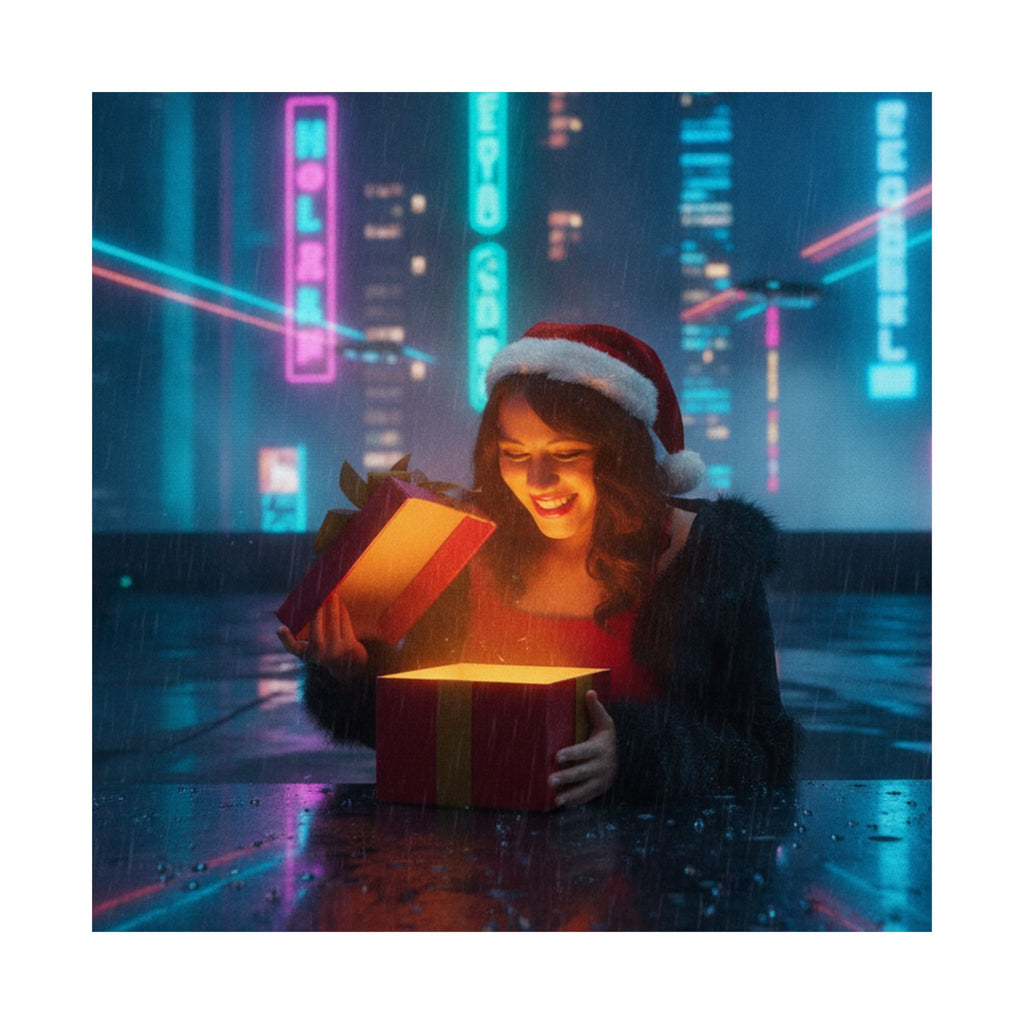 Neon Noir — Person — Matte Poster