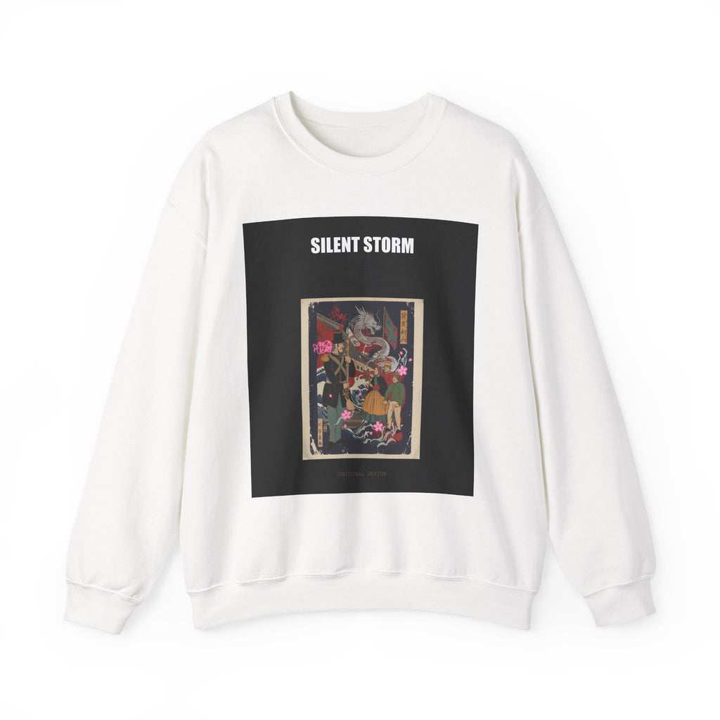 Graphic Chest Back crewneck sweatshirt by Zukkay