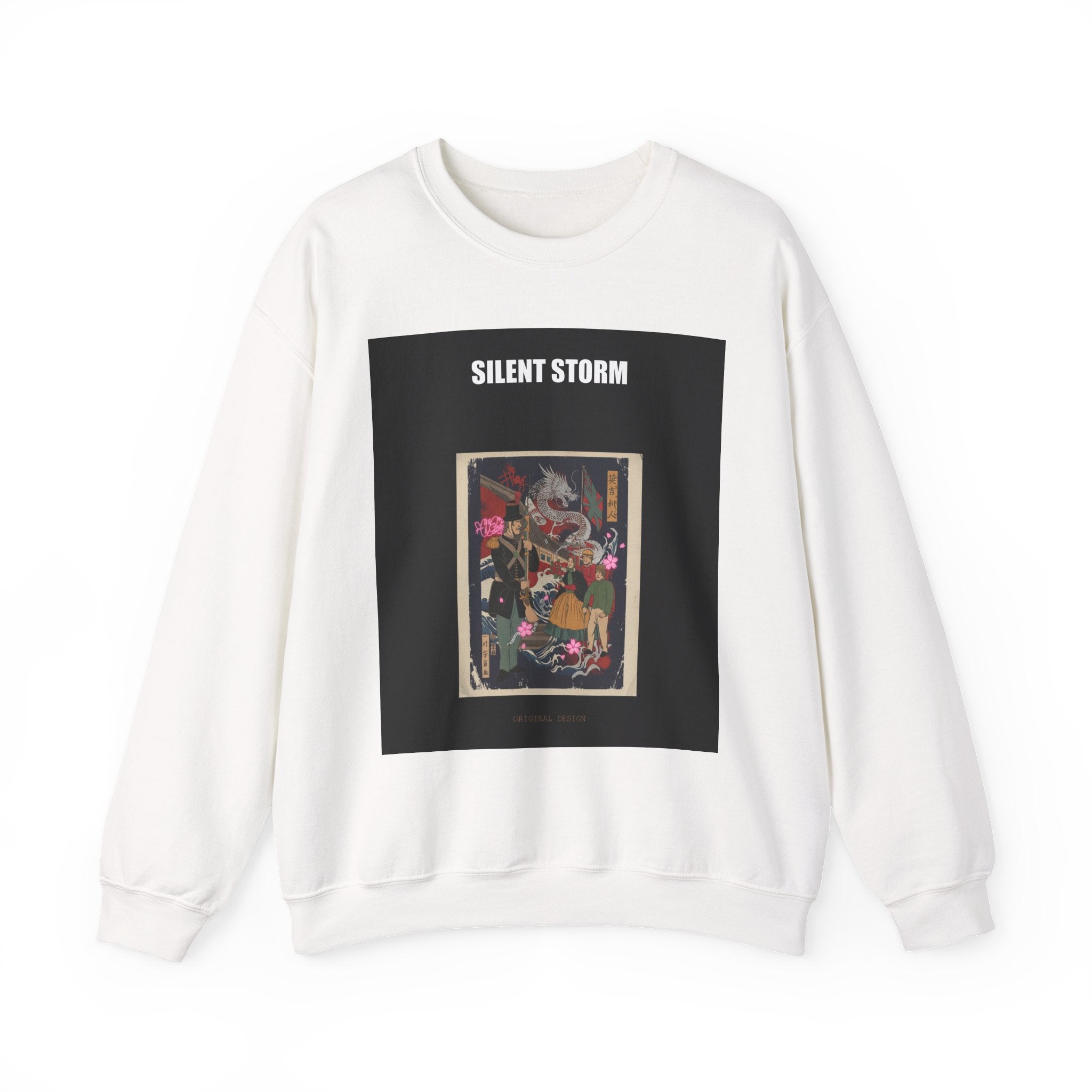 Graphic Chest Back crewneck sweatshirt by Zukkay