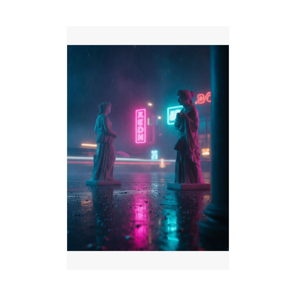 Neon Noir — Person — Matte Poster