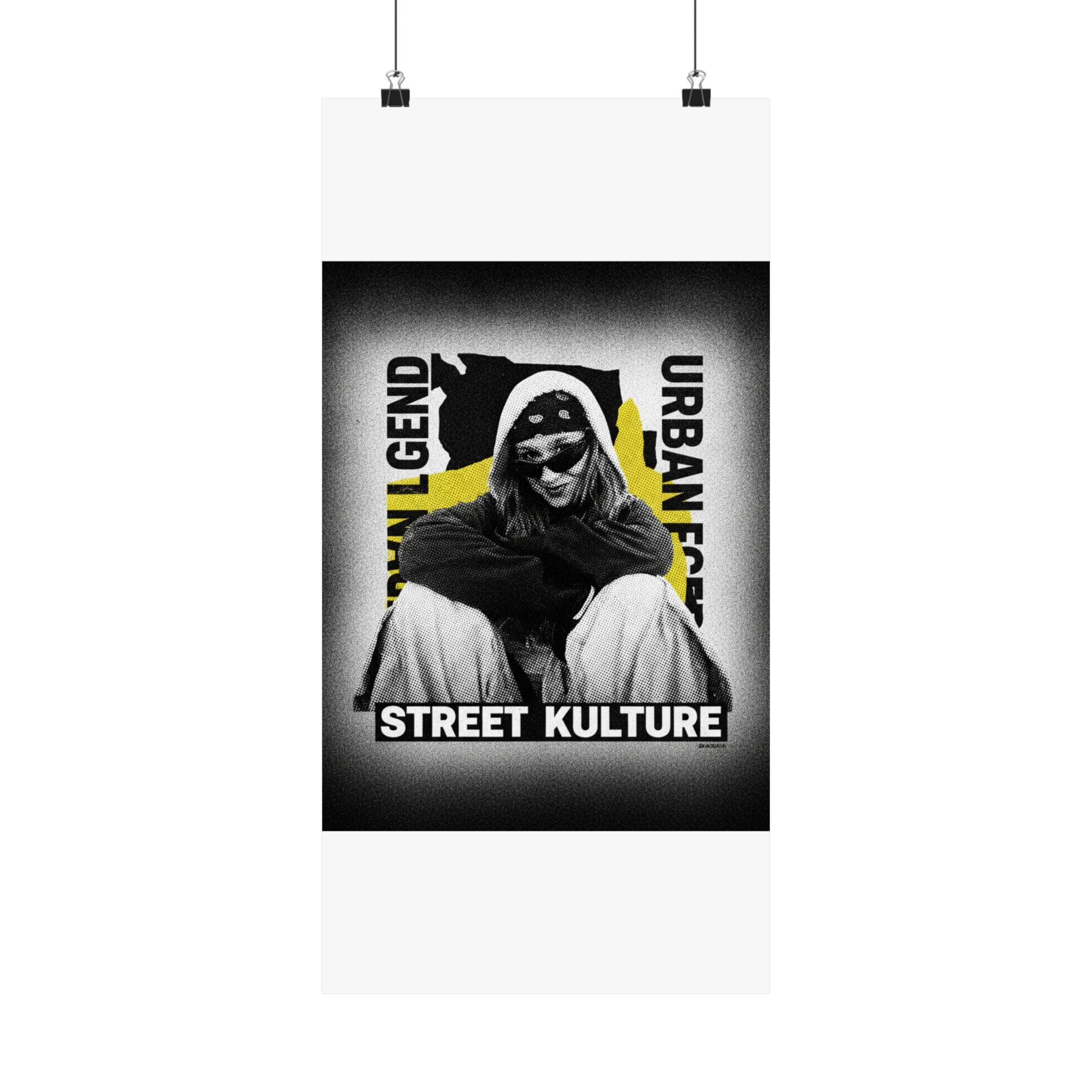 Streetwear Collage — Person — Matte Poster