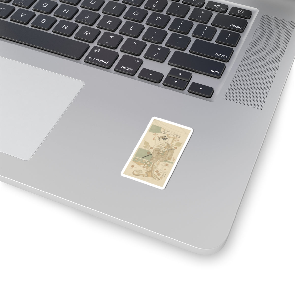 Botanical — The Actor Ichikawa Uzayemon Ix 1724–1785 In A Female Role — Kiss-Cut Sticker