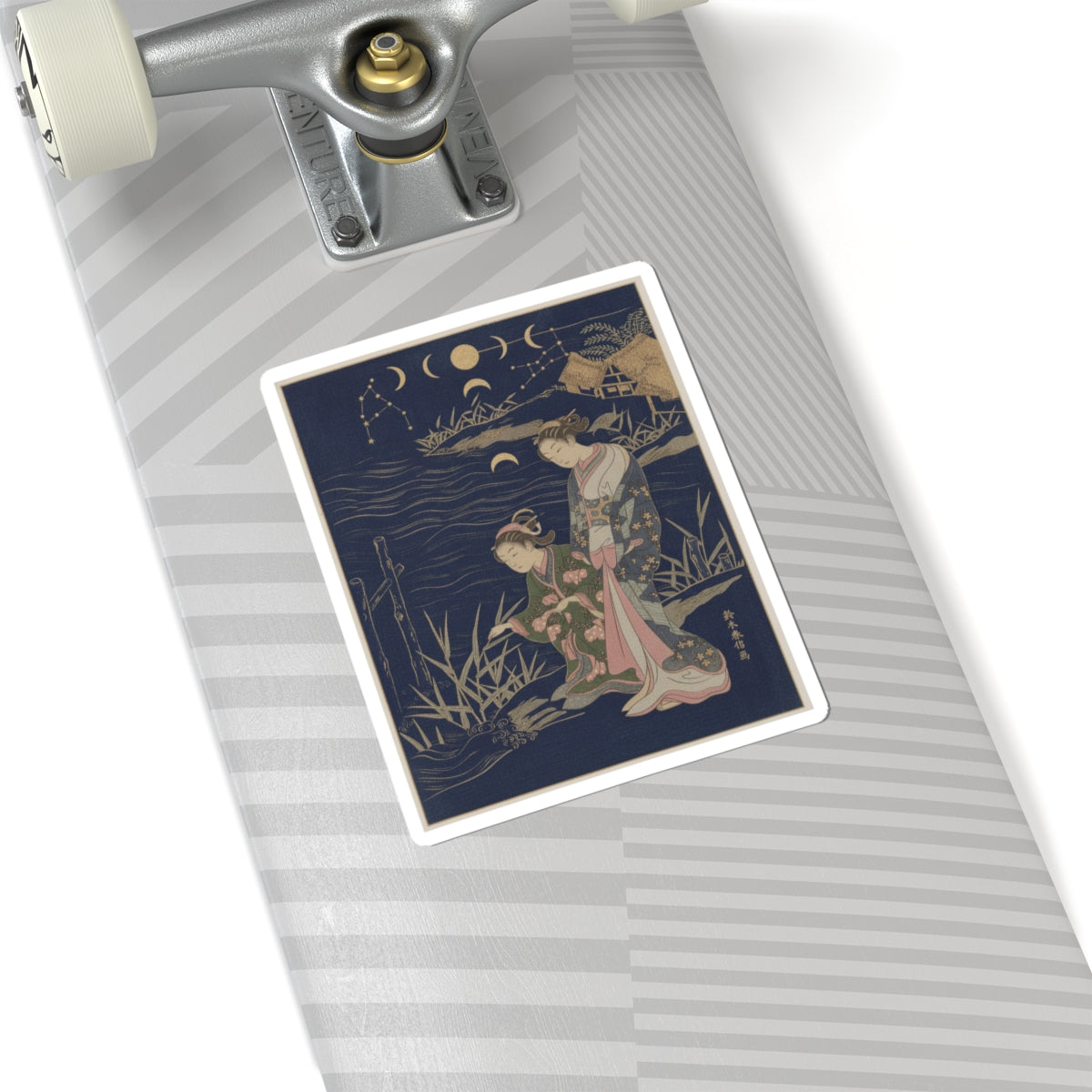 Celestial — Two Young Ladies At The Shore — Kiss-Cut Sticker
