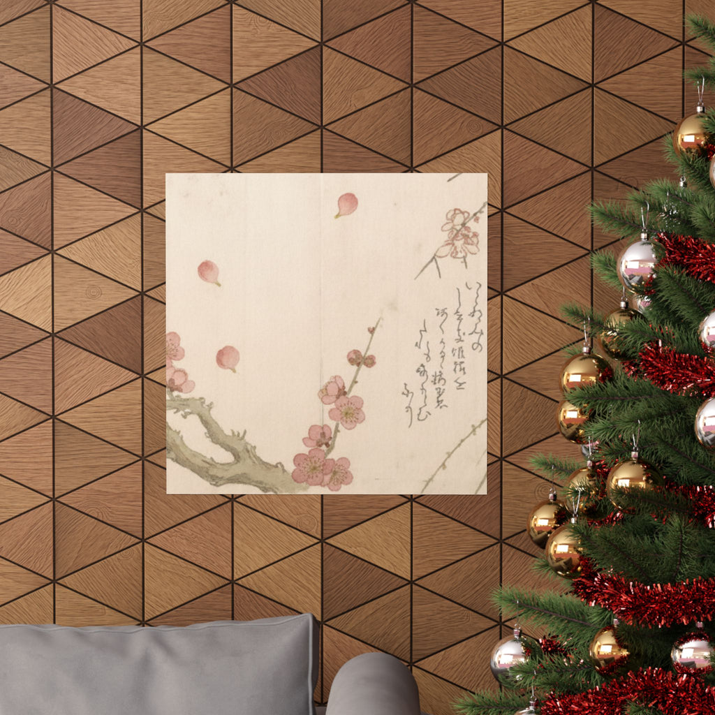 Botanical — Plum Blossom — Matte Poster