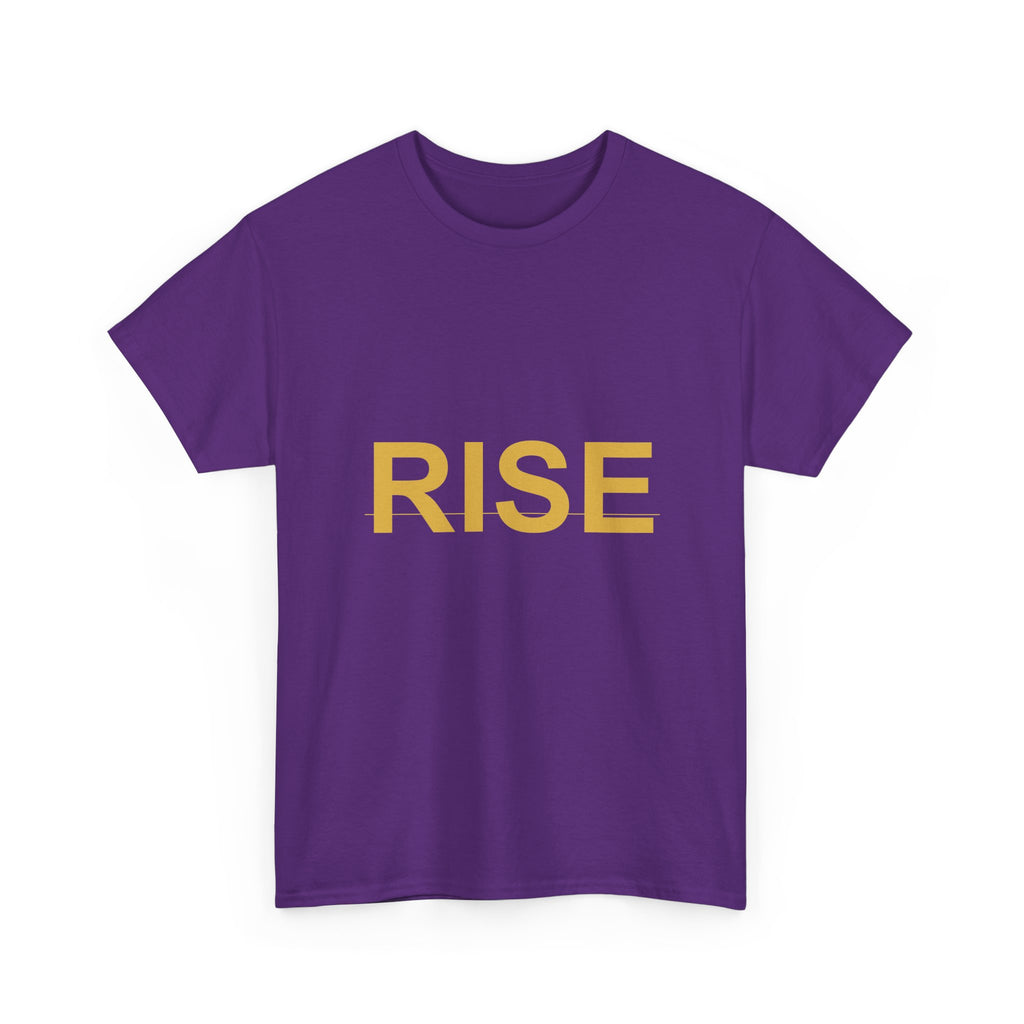 RISE Bold Gold Minimal Typography Graphic Tee
