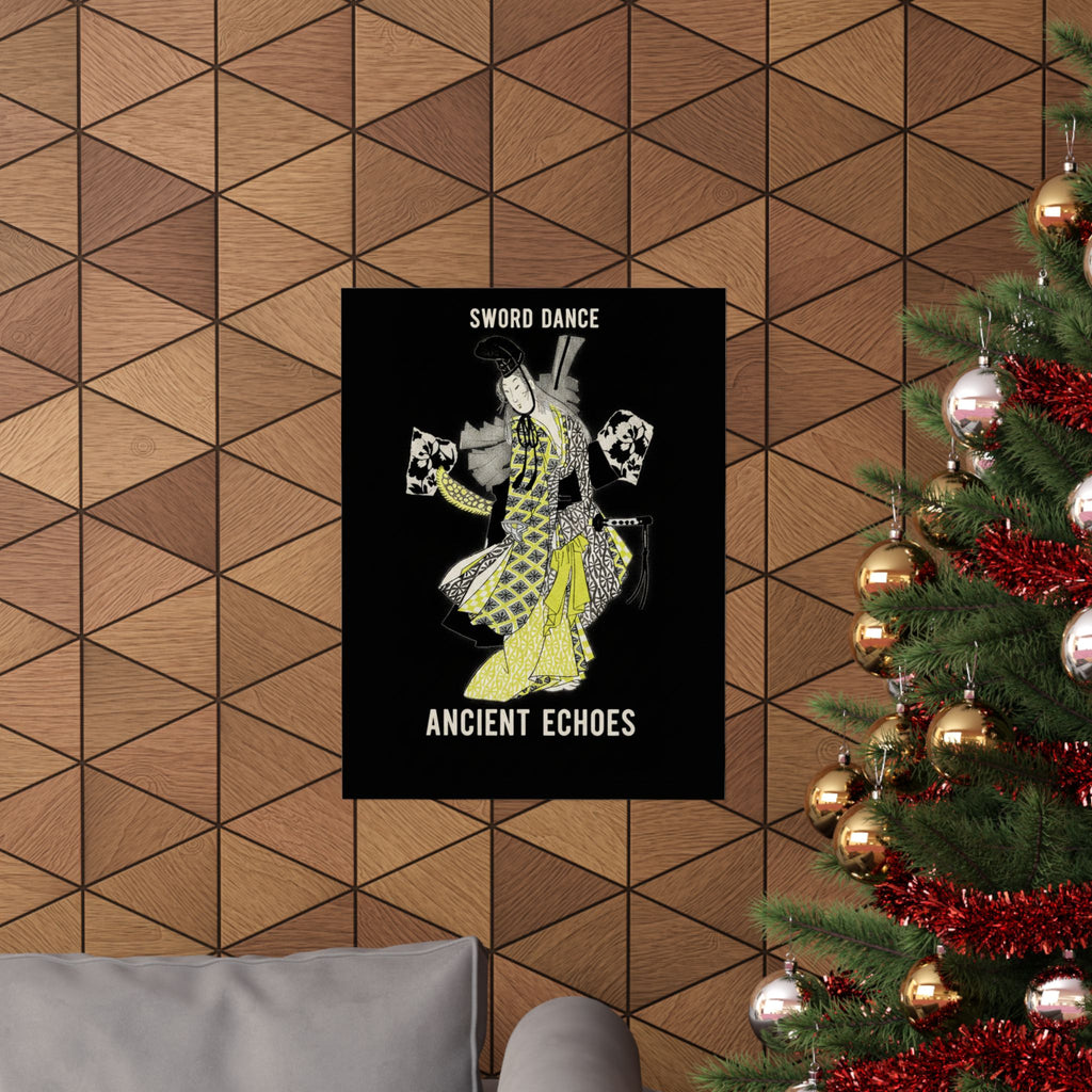 Streetwear Collage — Dancing Girl Wearing A Sword — Matte Poster