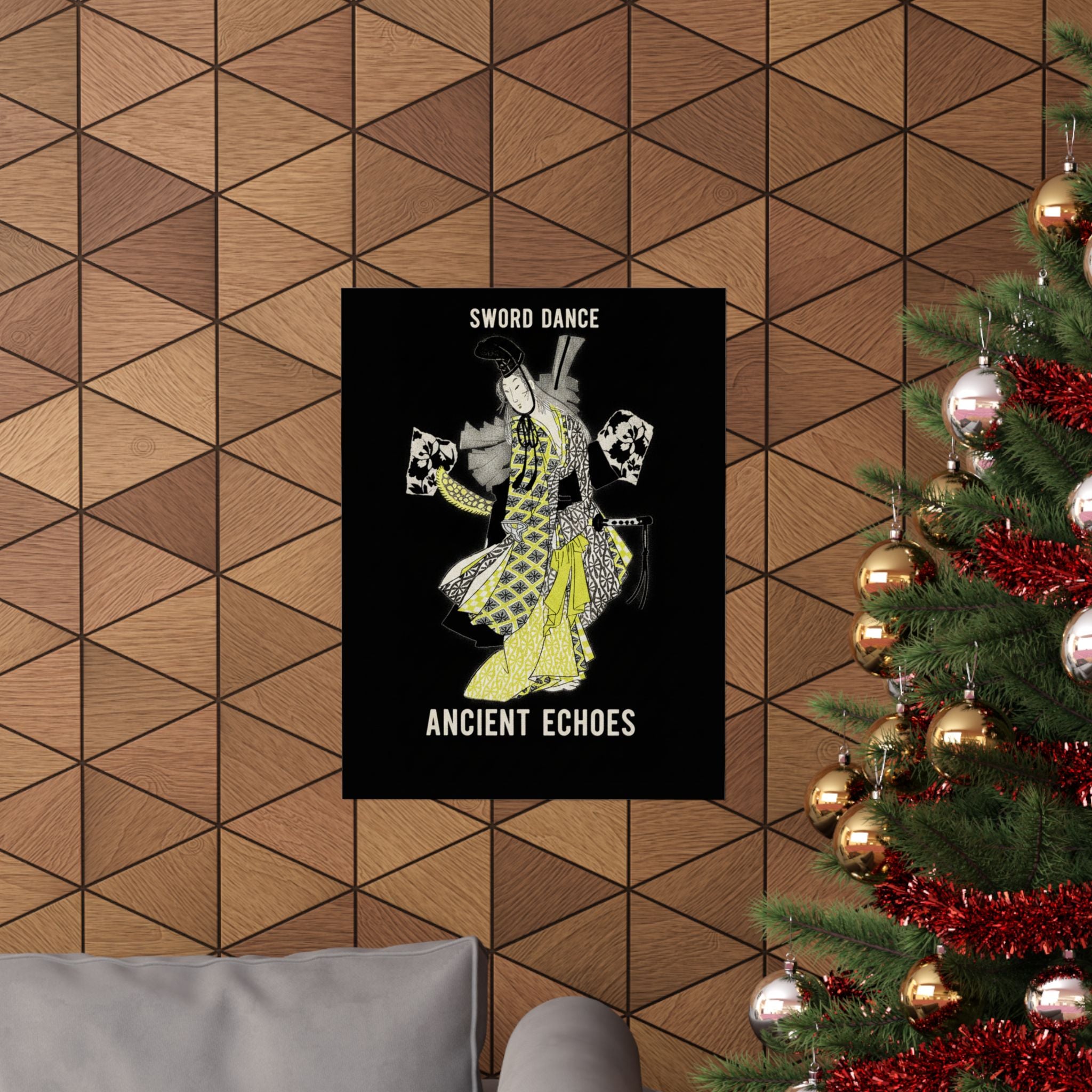 Streetwear Collage — Dancing Girl Wearing A Sword — Matte Poster