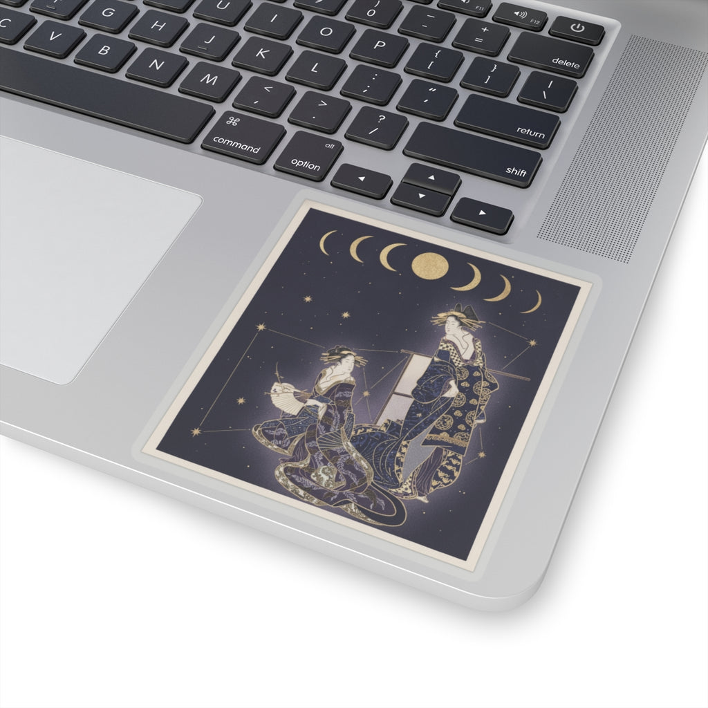 Celestial — Two Courtesans — Kiss-Cut Sticker