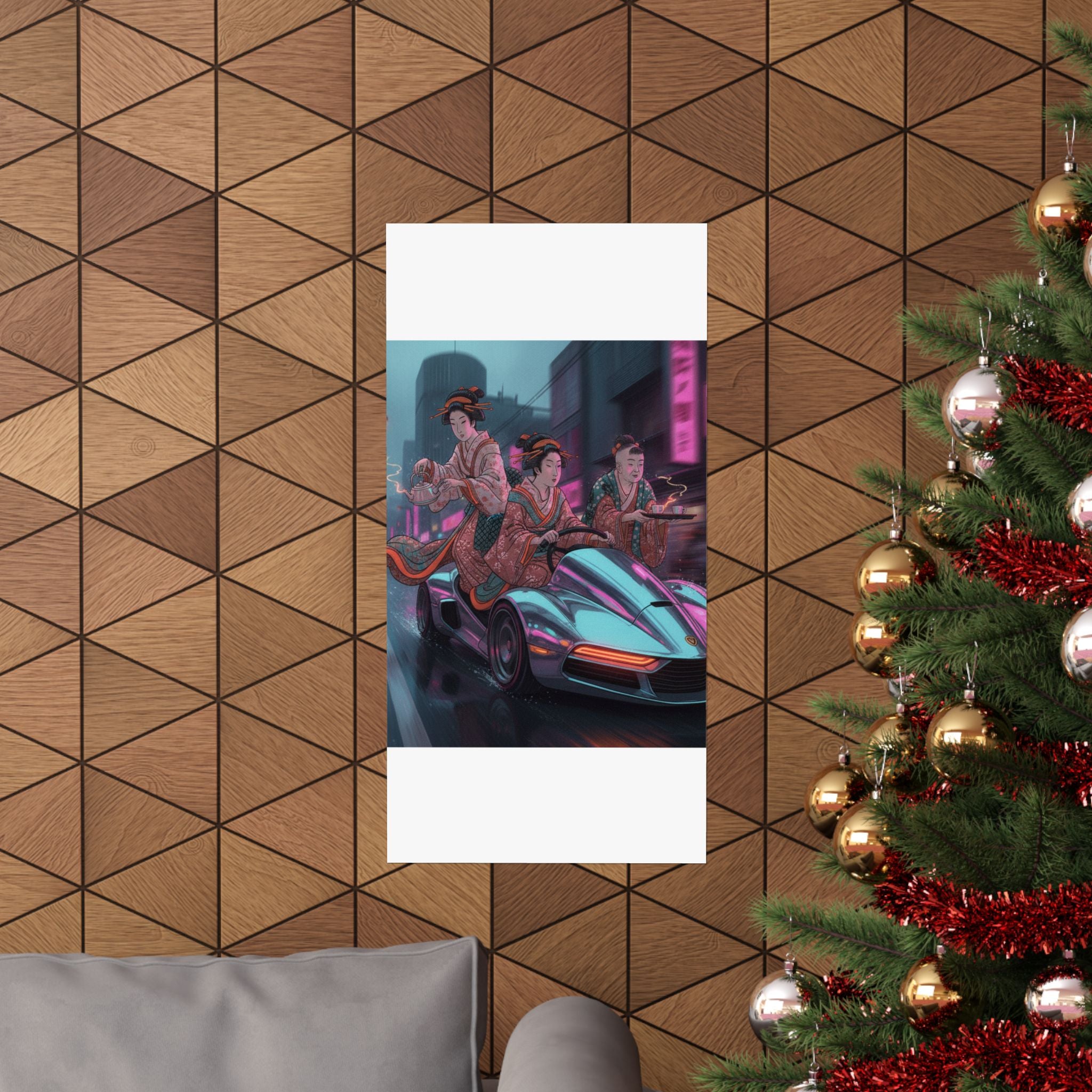 Fast Furious — Two Young Ladies Having Tea Attended By Elderly Servant — Matte Poster