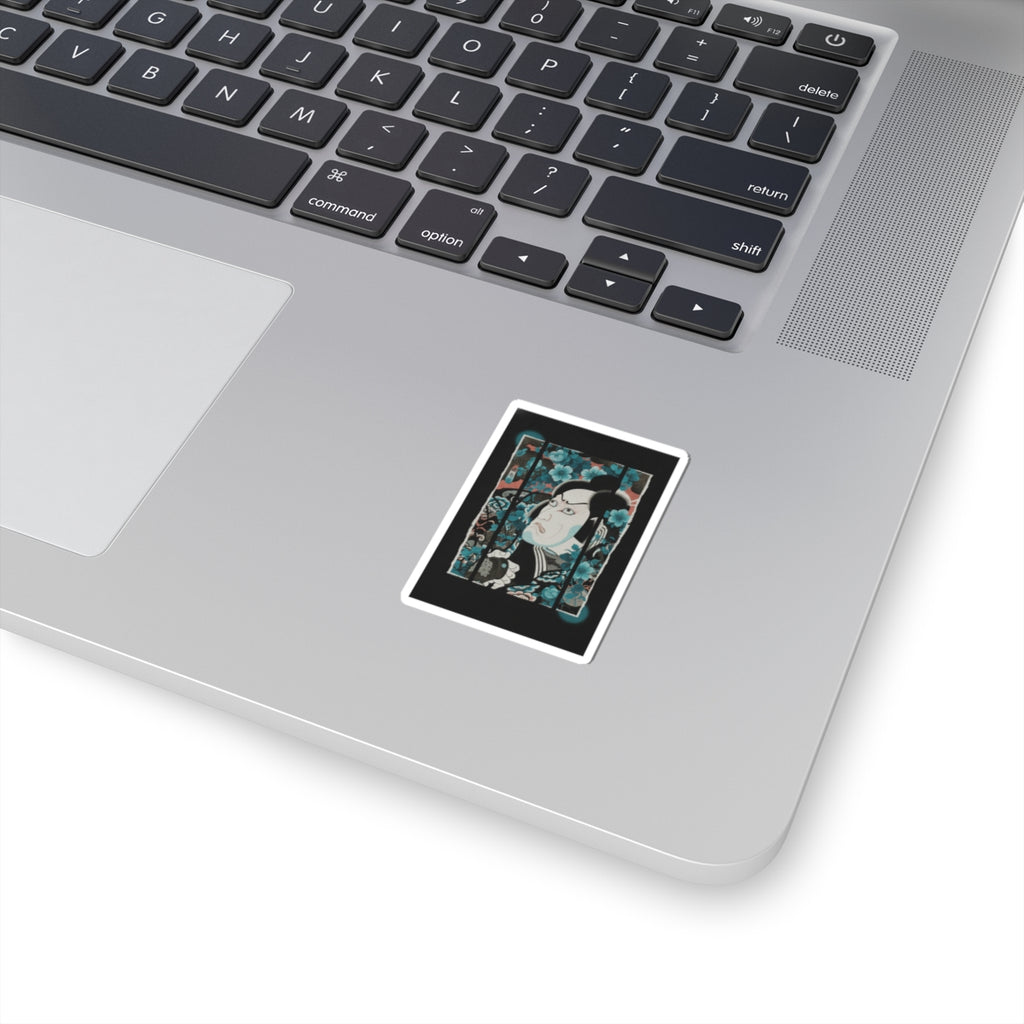 Streetwear Collage — Kabuki Actor Ichikawa Ebizō V As Kumagai Jirō Naozane — Kiss-Cut Sticker