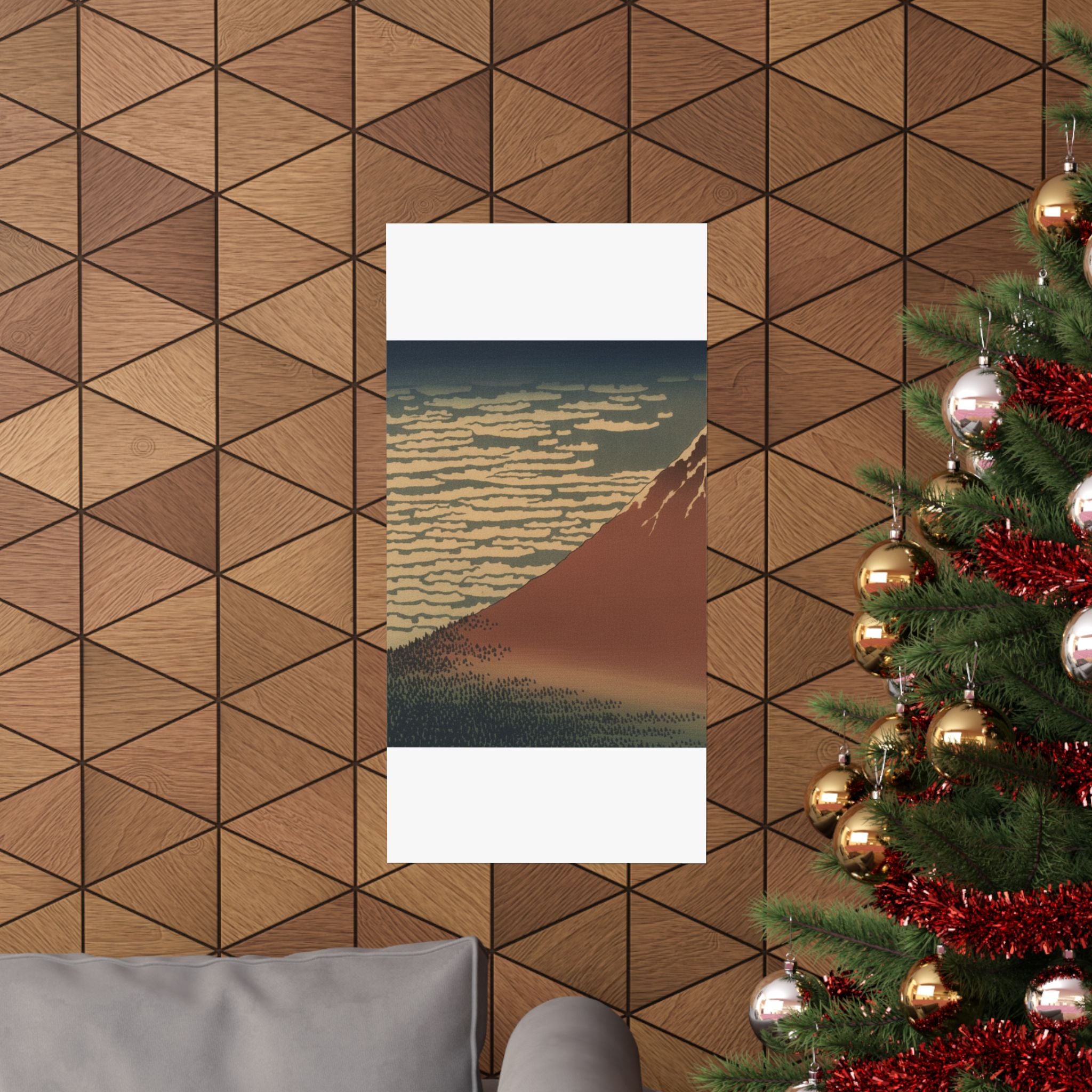 Scenic Nature — South Wind, Clear Sky (Gaifū Kaisei), Also Known As Red Fuji, From The Series Th — Matte Poster
