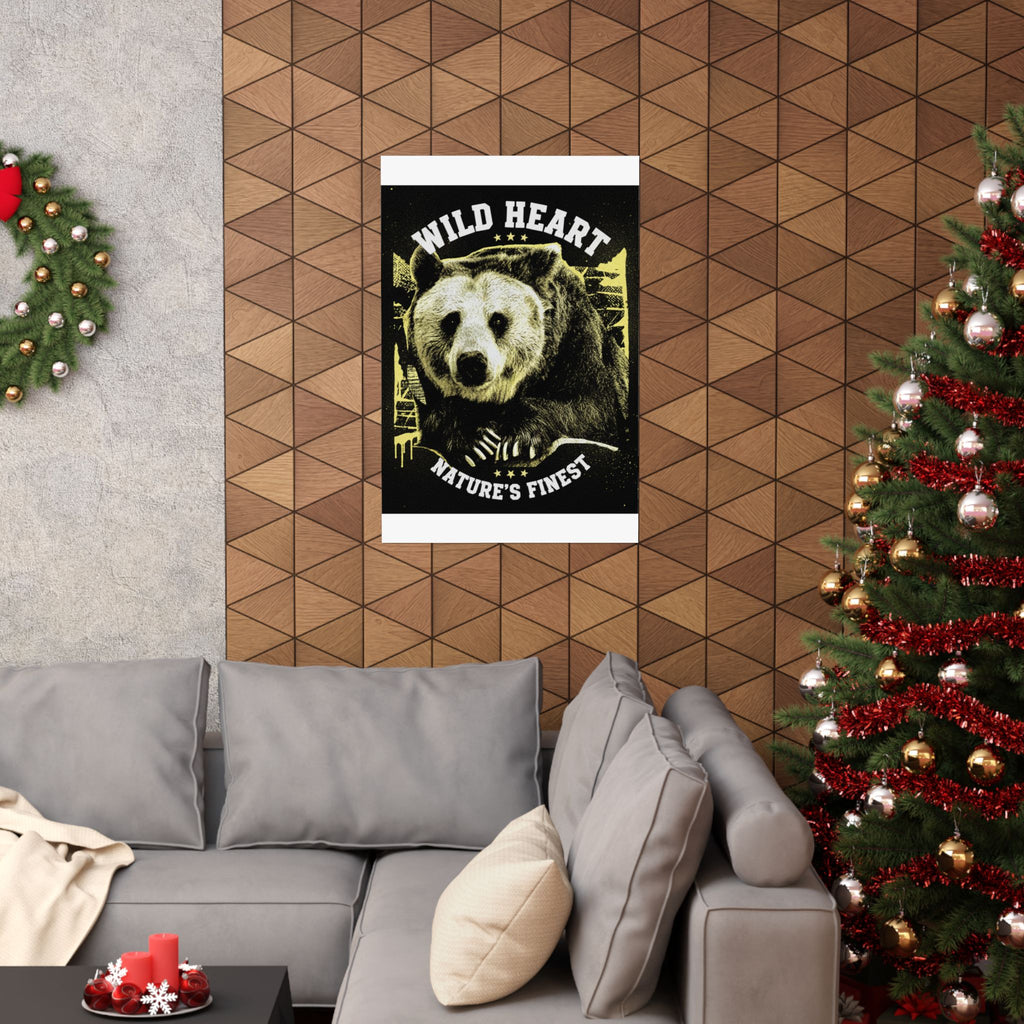 Streetwear Collage — Bear — Matte Poster