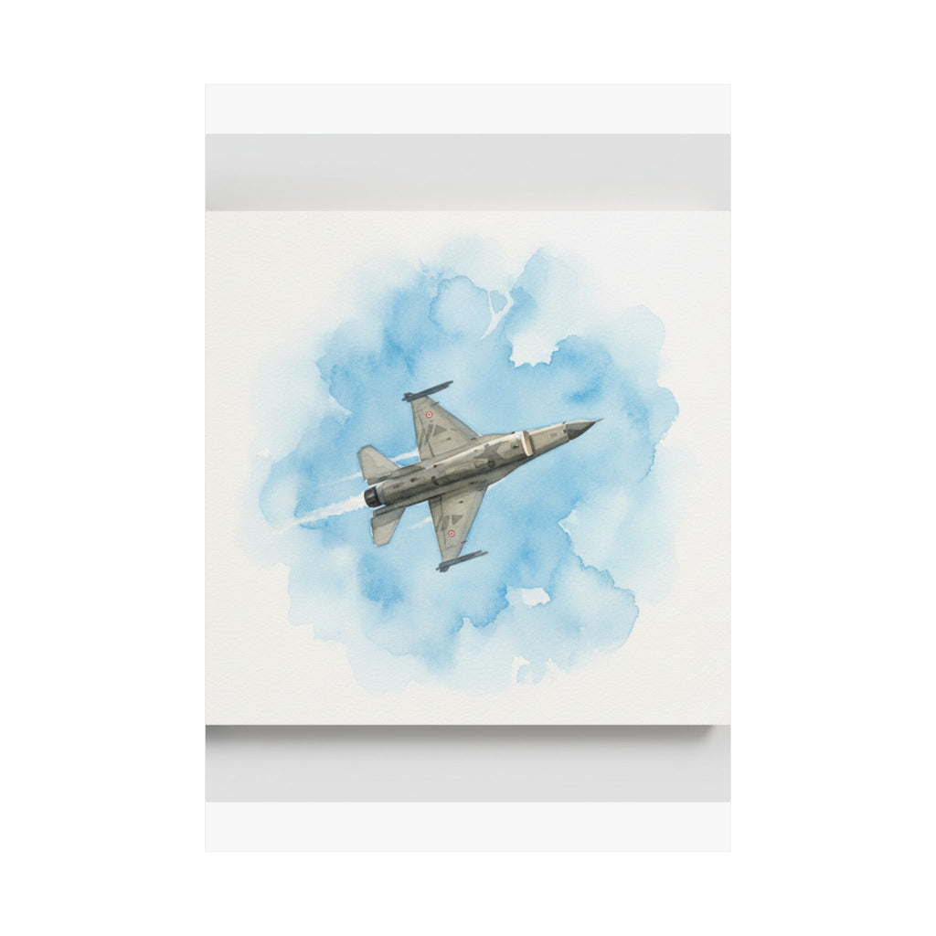 Watercolor — Aircraft — Matte Poster