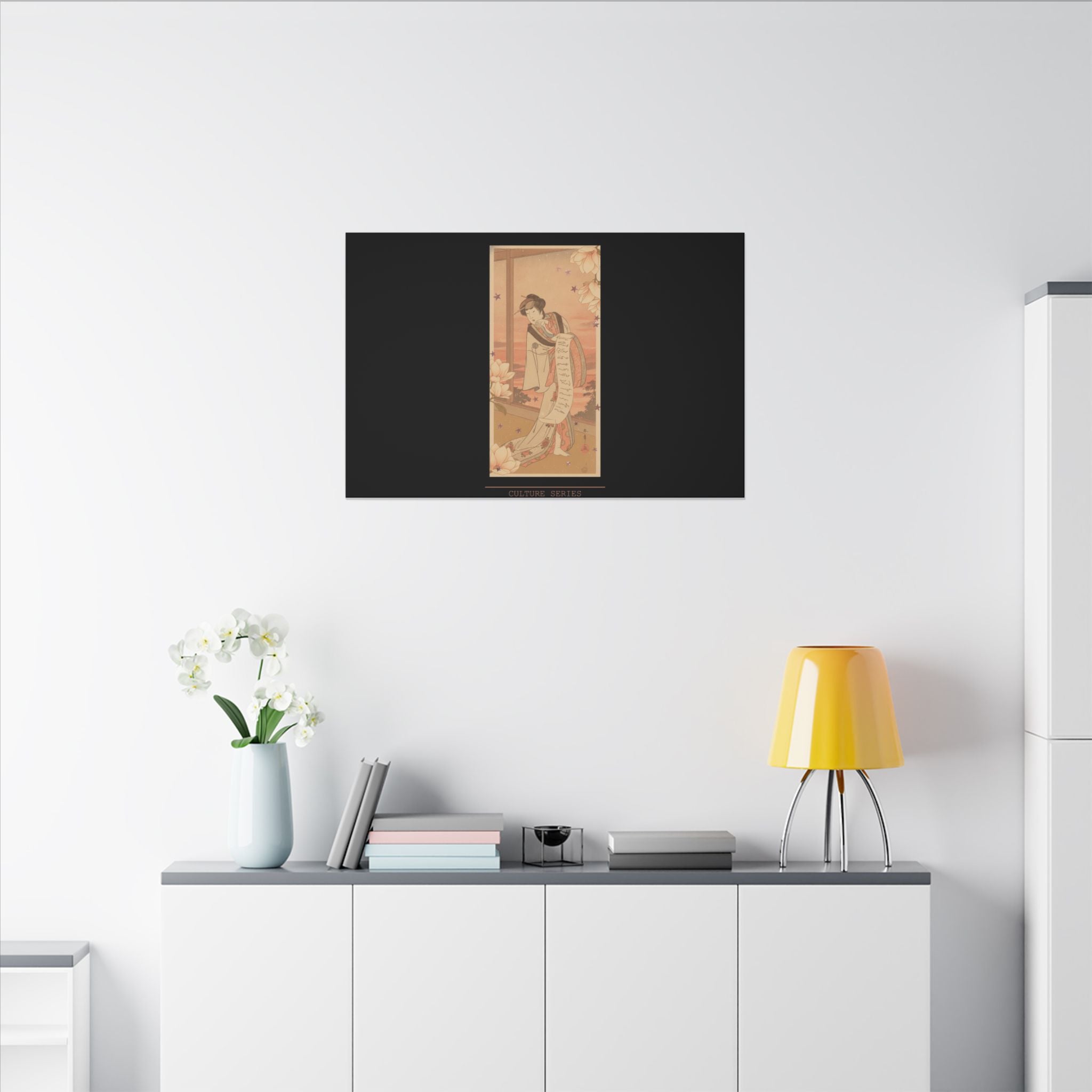 STREET CERTIFIED | The Second Yamashito Kinsaku As A Courtesan Standing In A Room — Matte Canvas