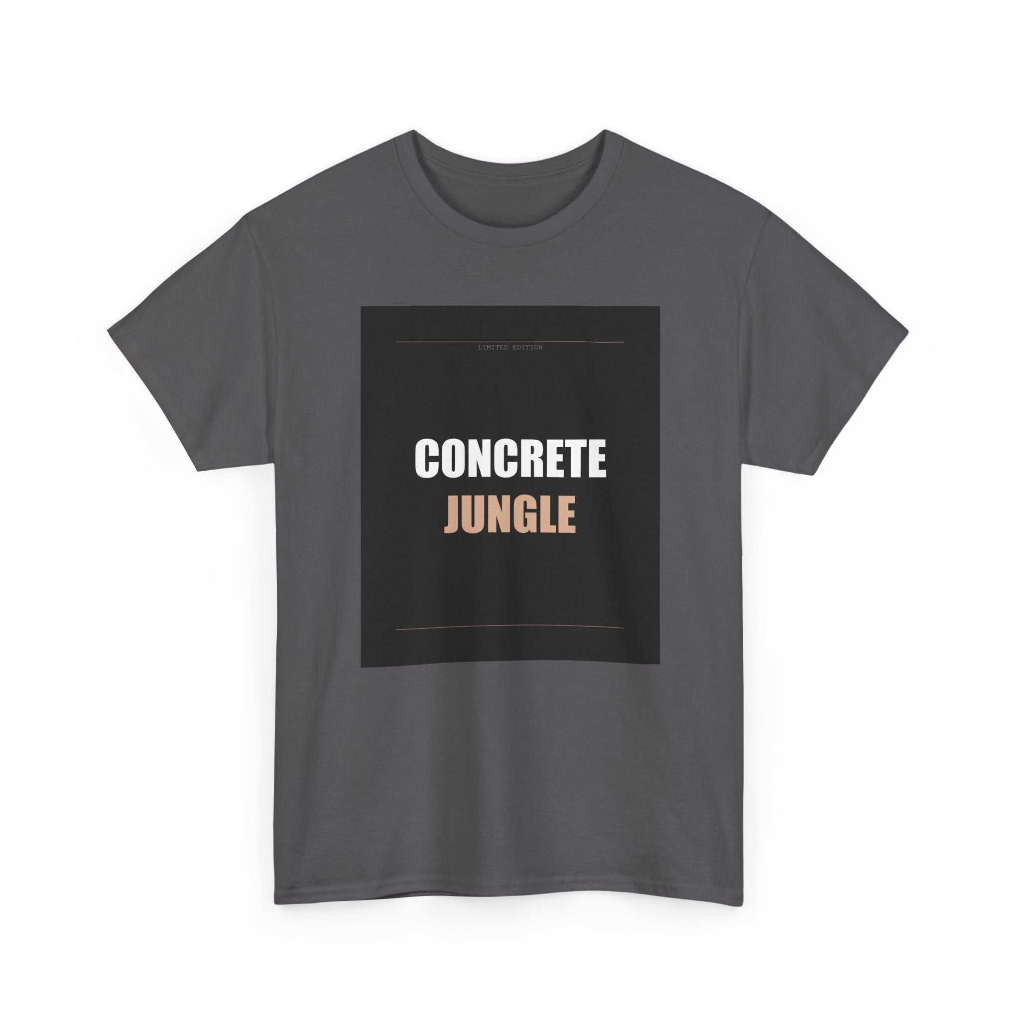 CONCRETE JUNGLE Bold Typography Streetwear Tee