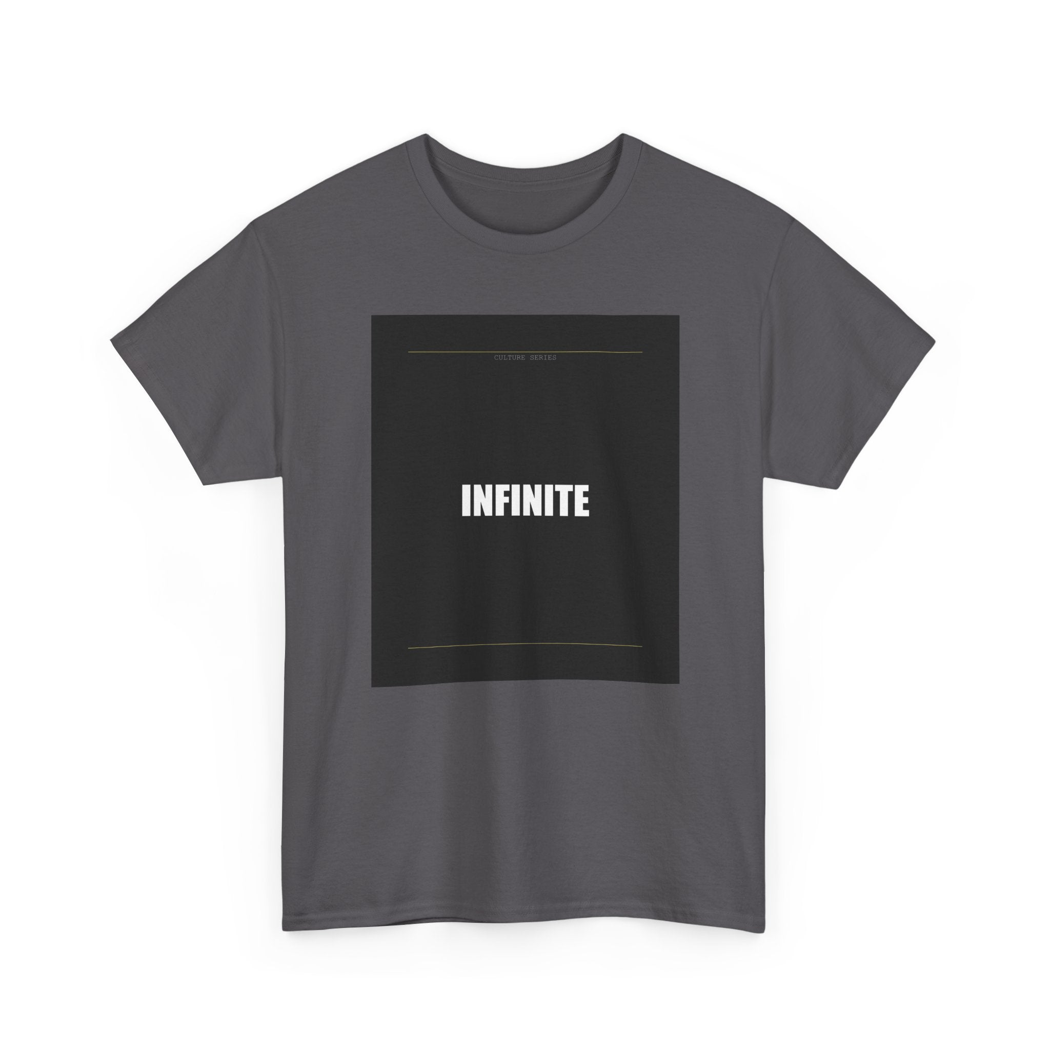 INFINITE Bold Type Charcoal Block Graphic Tee