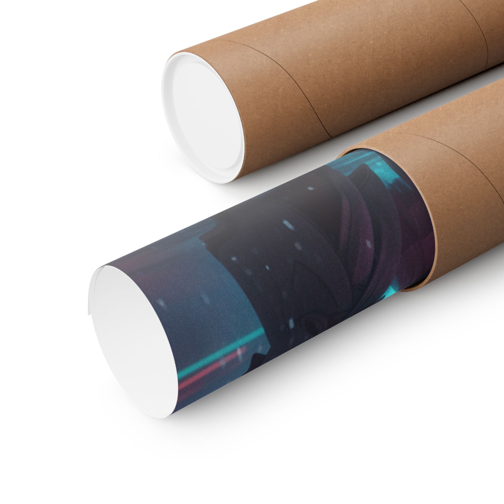 Neon Noir — Lantern Float — Matte Poster
