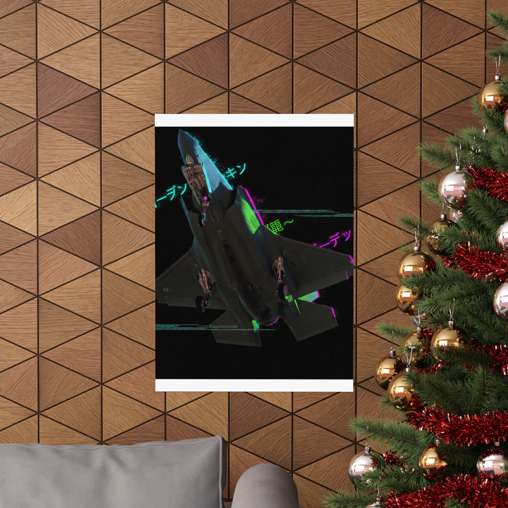 Glitch Culture — Plane — Matte Poster