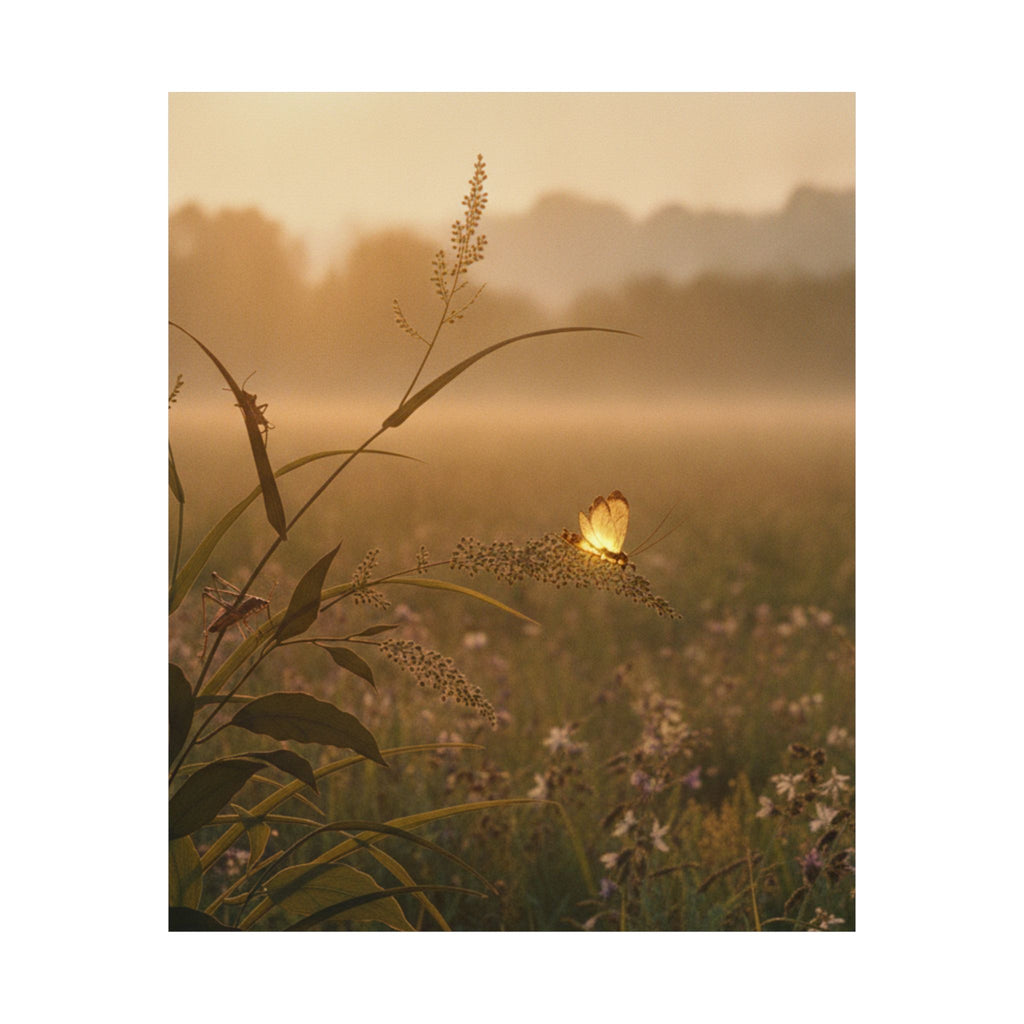 Scenic Nature — Tree Cricket (Matsumushi); Firefly (Hotaru), From The Picture Book Of Crawling C — Matte Poster