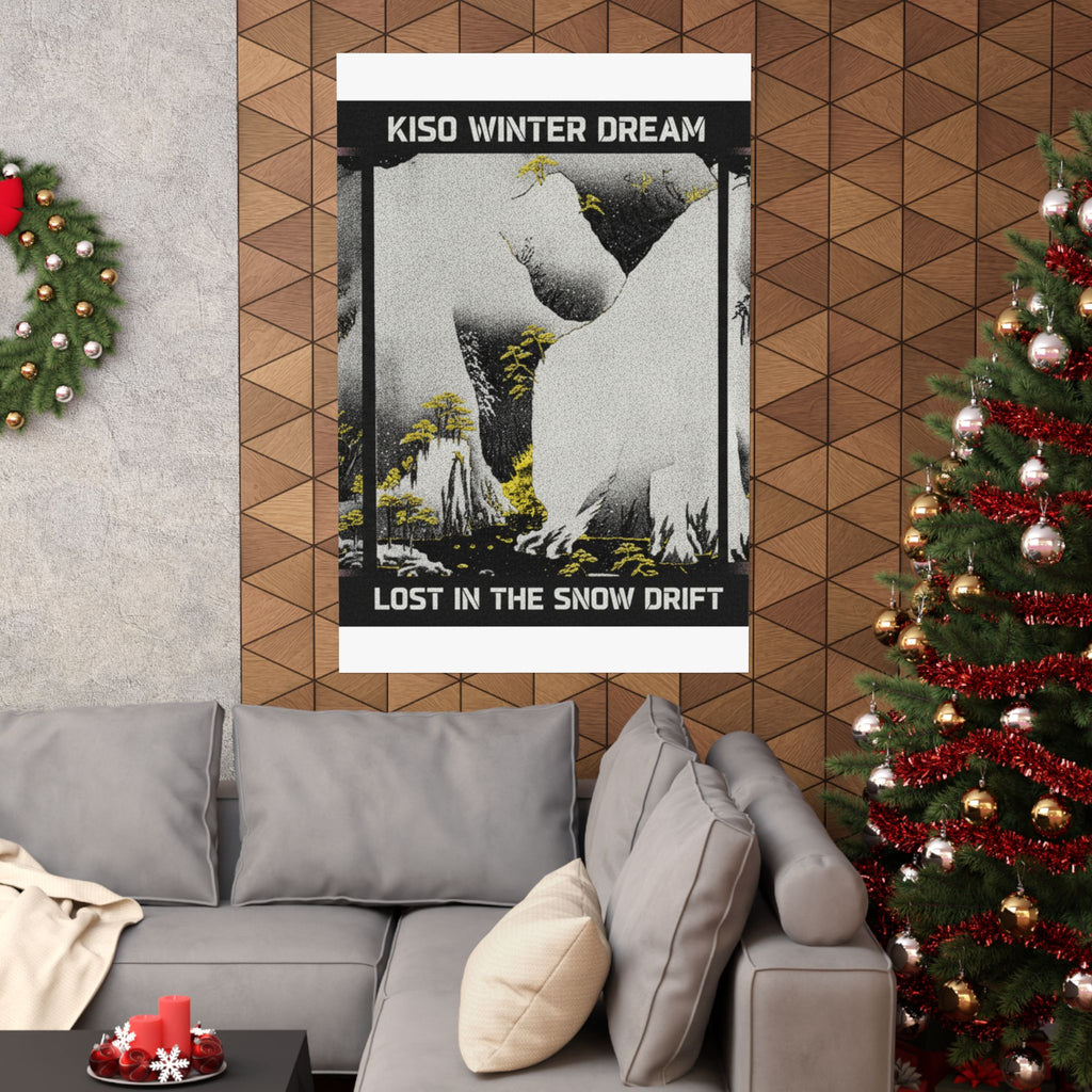 Streetwear Collage — Kiso Gorge In The Snow — Matte Poster