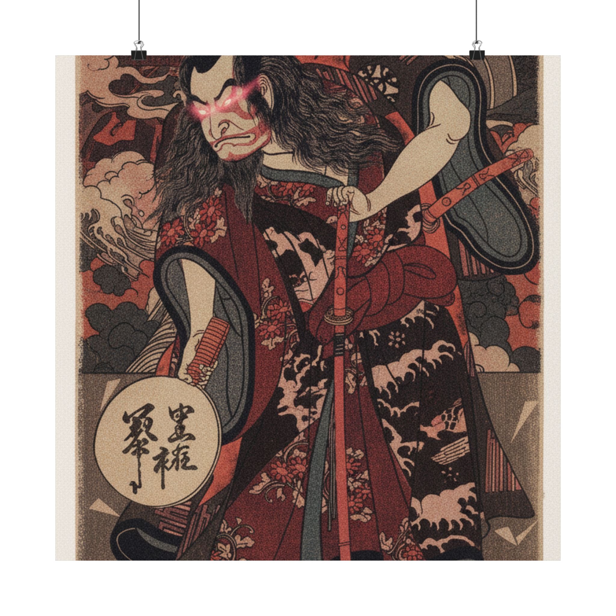Japanese Street — The First Nakamura Nakazo As A Samurai — Matte Poster