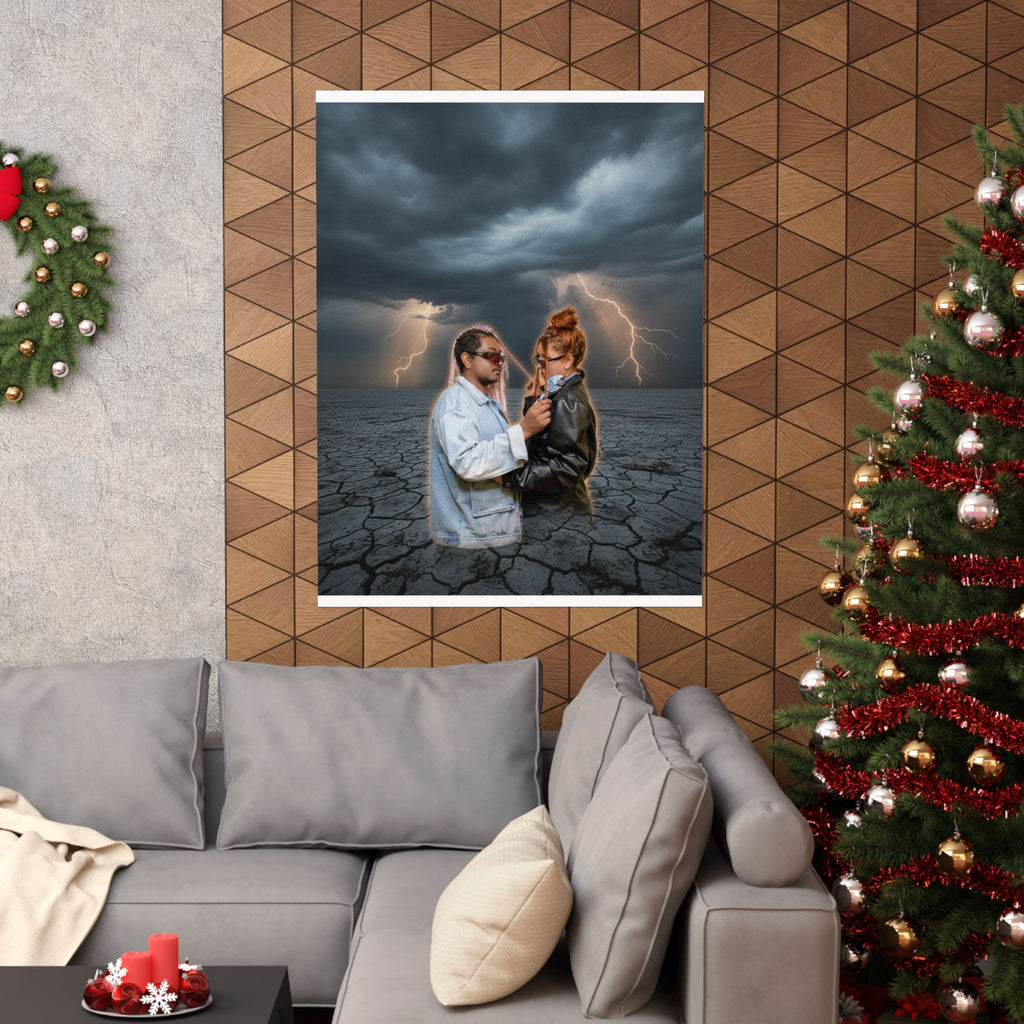 Dramatic Storm — Person — Matte Poster
