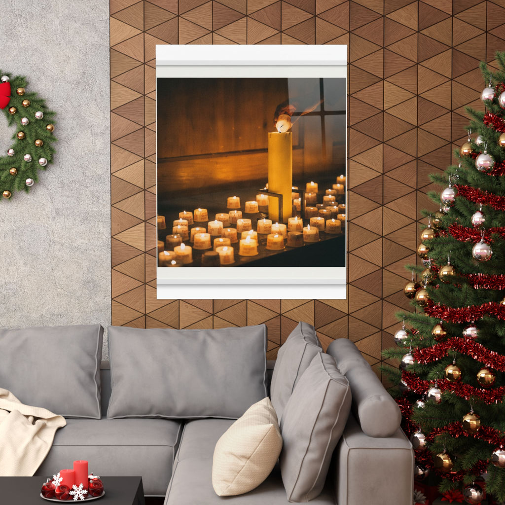 Watercolor — Candle — Matte Poster
